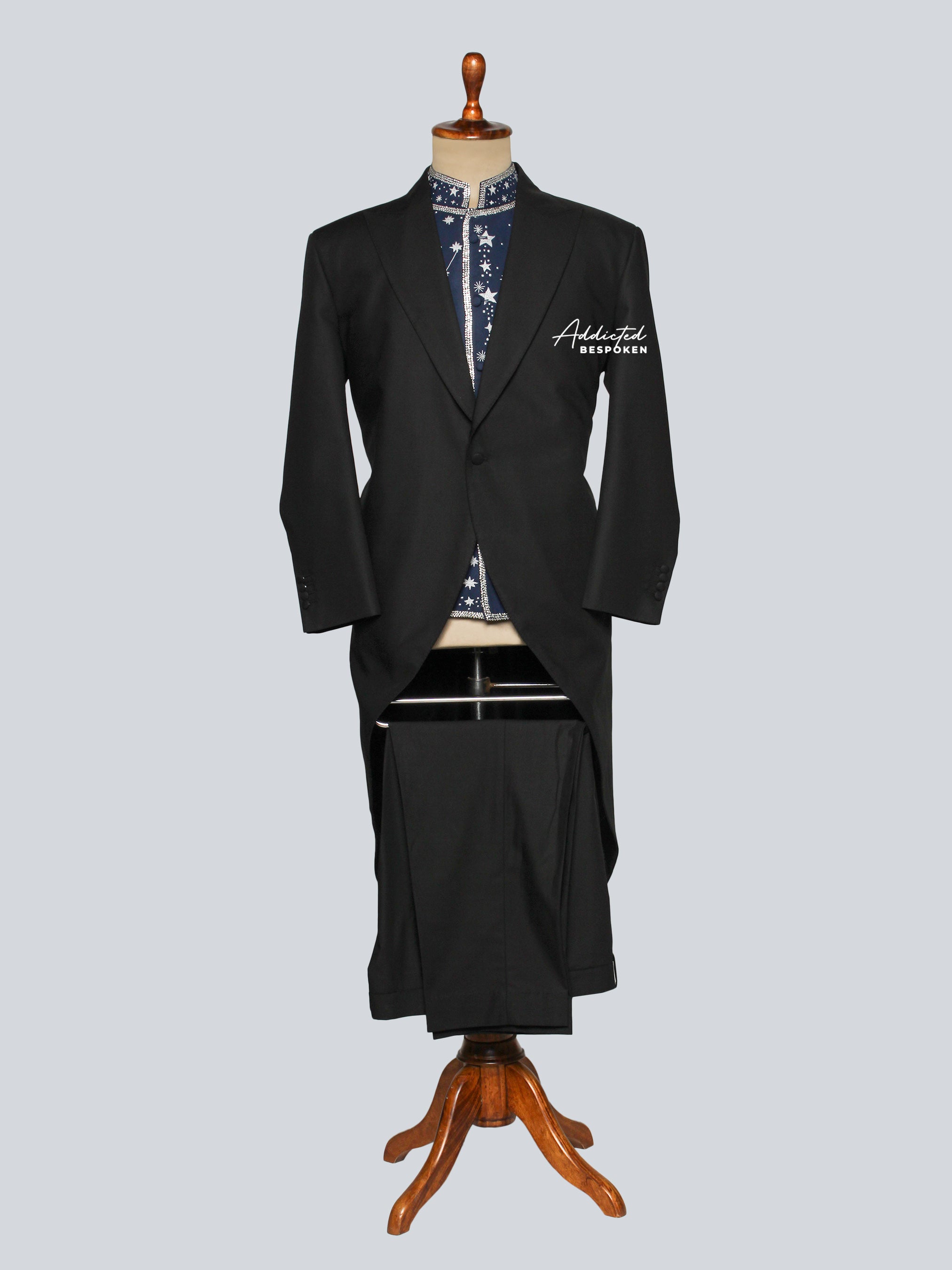 Celestial Embroidered Black Outfit Addicted Bespoken