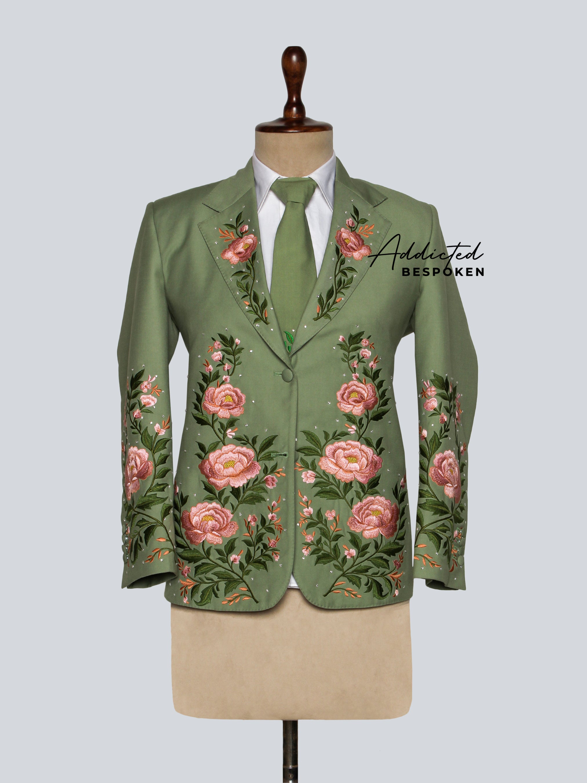 Handcrafted Floral Wedding Suit Addicted Bespoken
