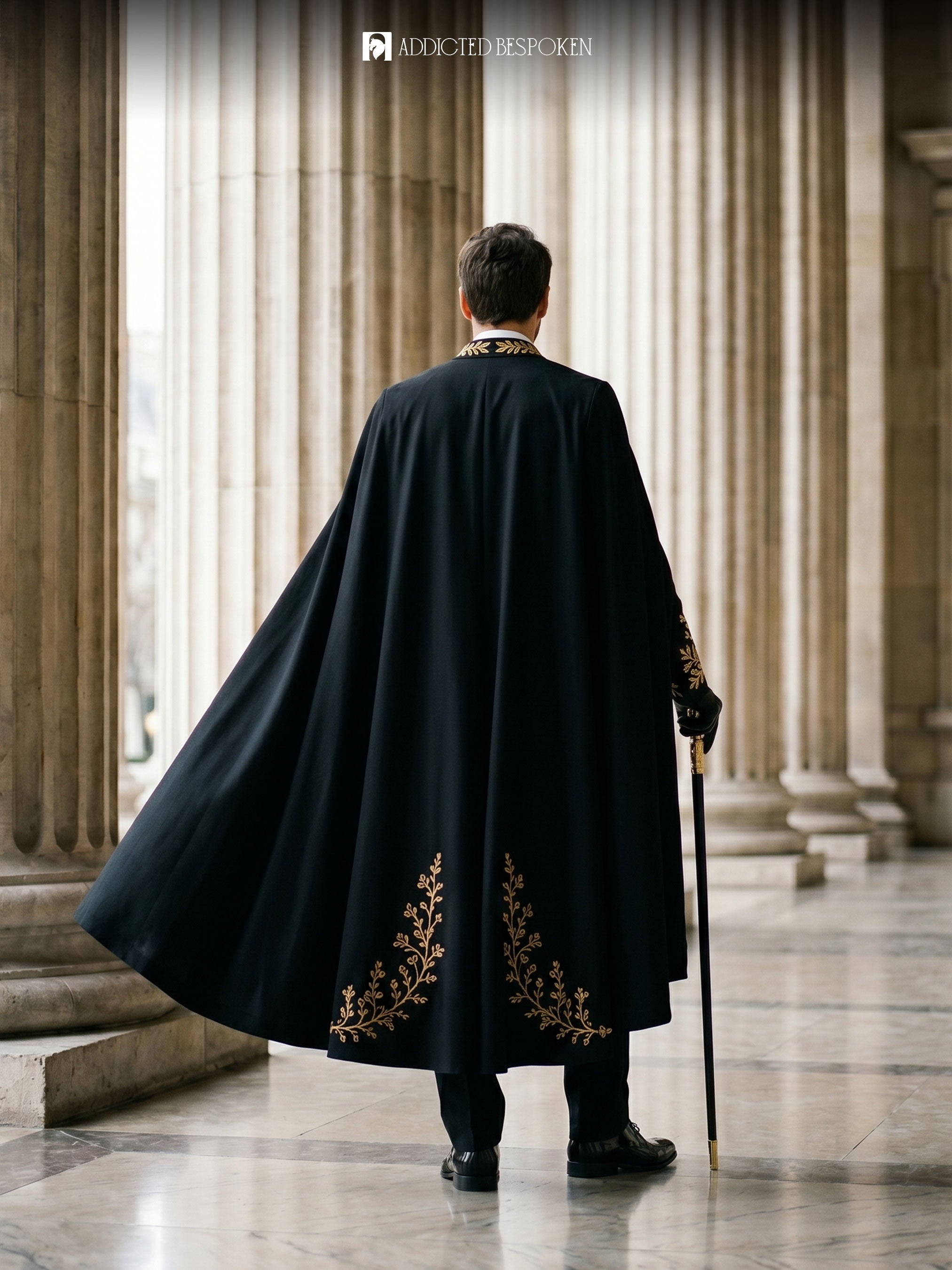 Designer Cape Suit Ensemble Addicted Bespoken