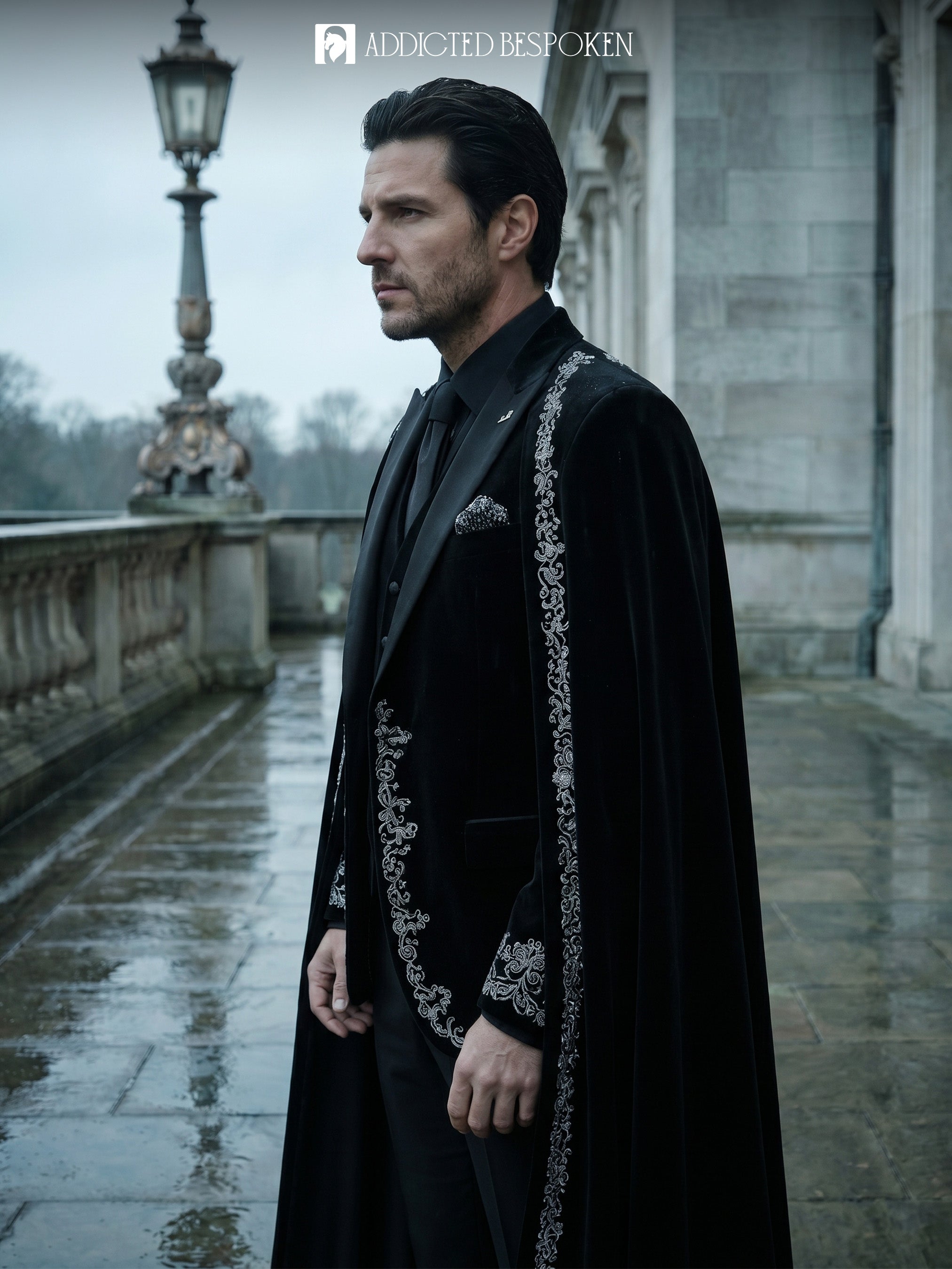 Modern Gothic Cape Suit Addicted Bespoken