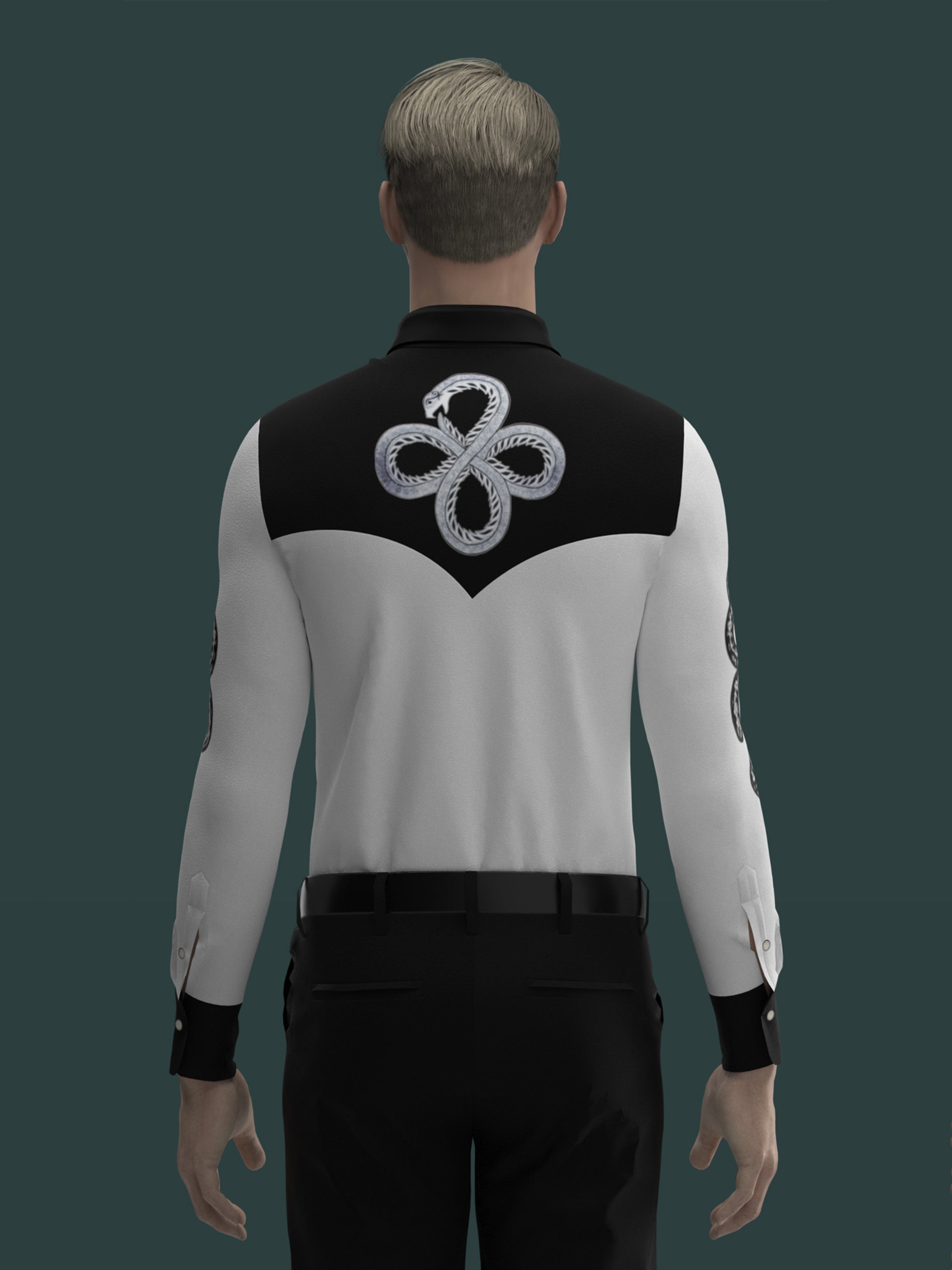 Snake Embellished Signature Shirt