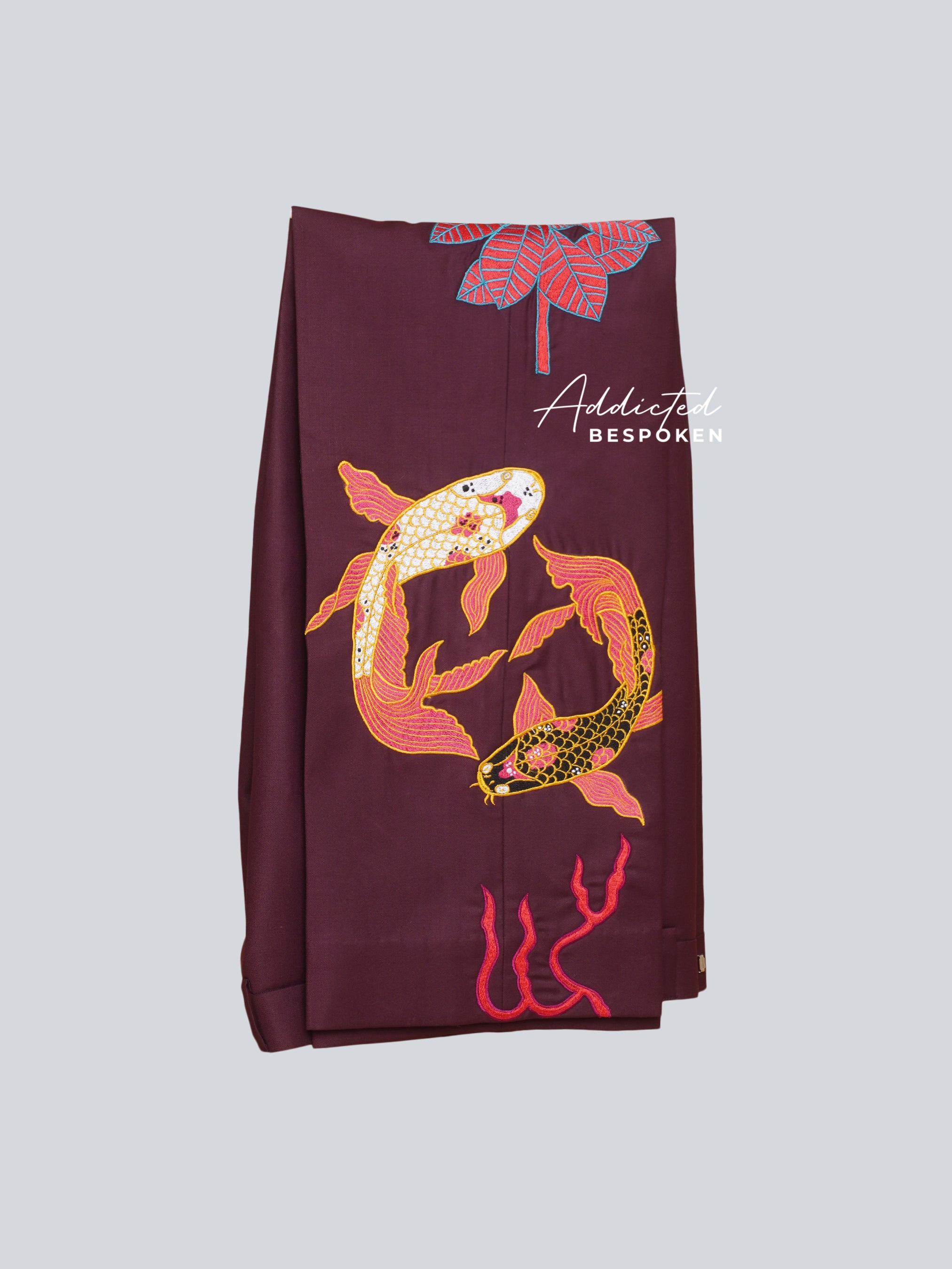 Asian-Inspired Embroidered Suit