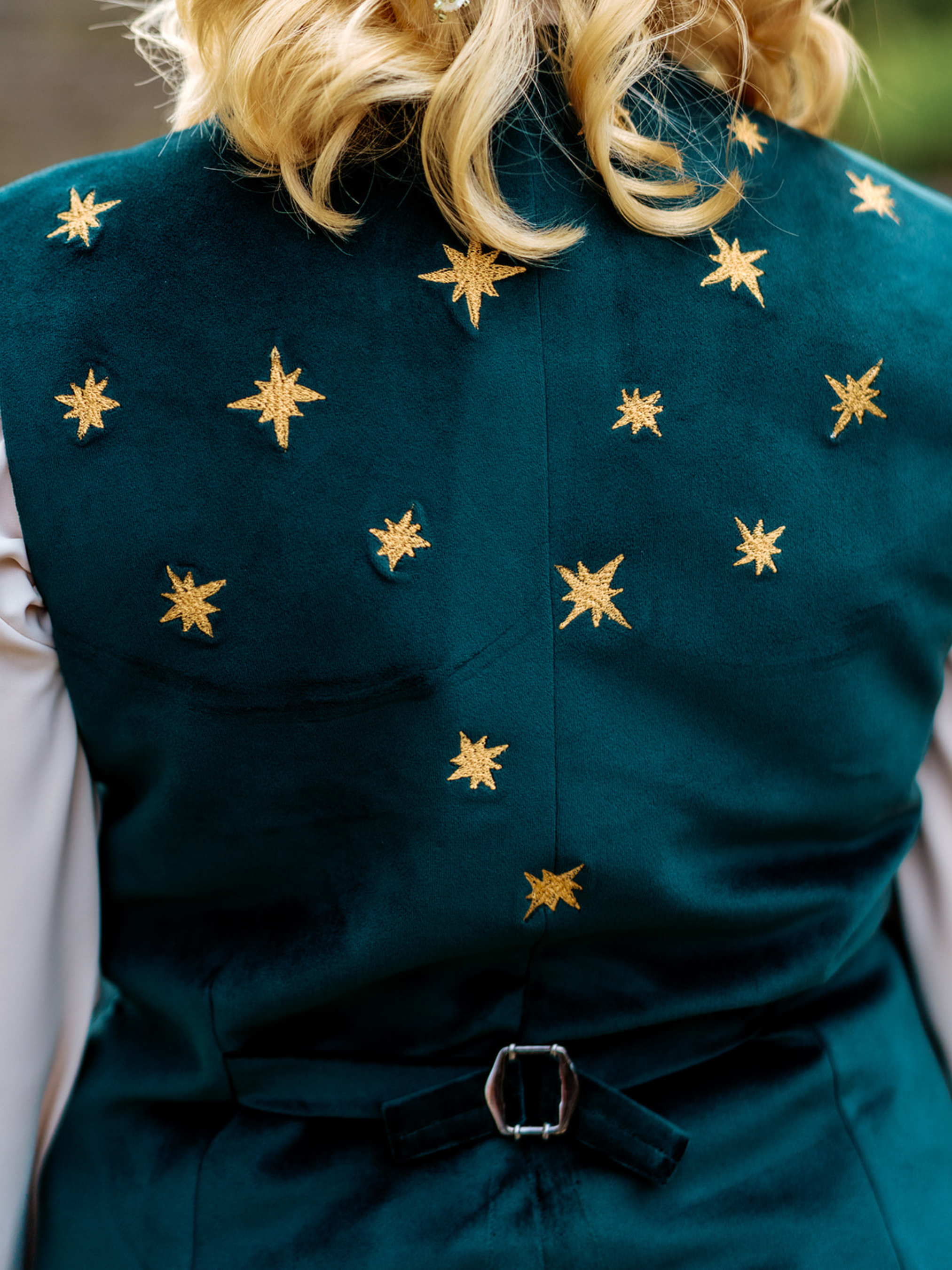 Floral Green Vest Set Addicted Bespoken