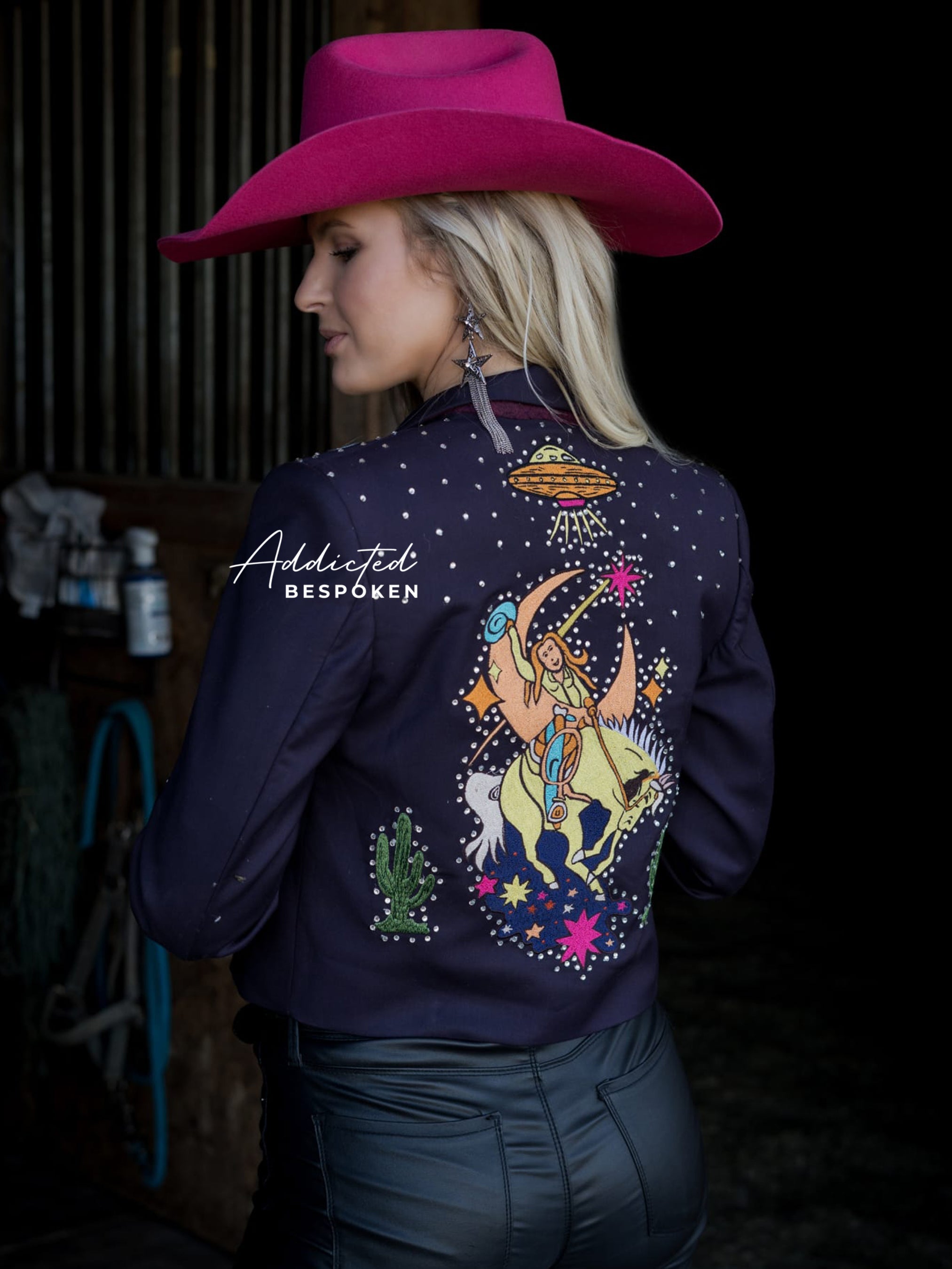 Cowgirl Space Embroidered Blazer Addicted Bespoken