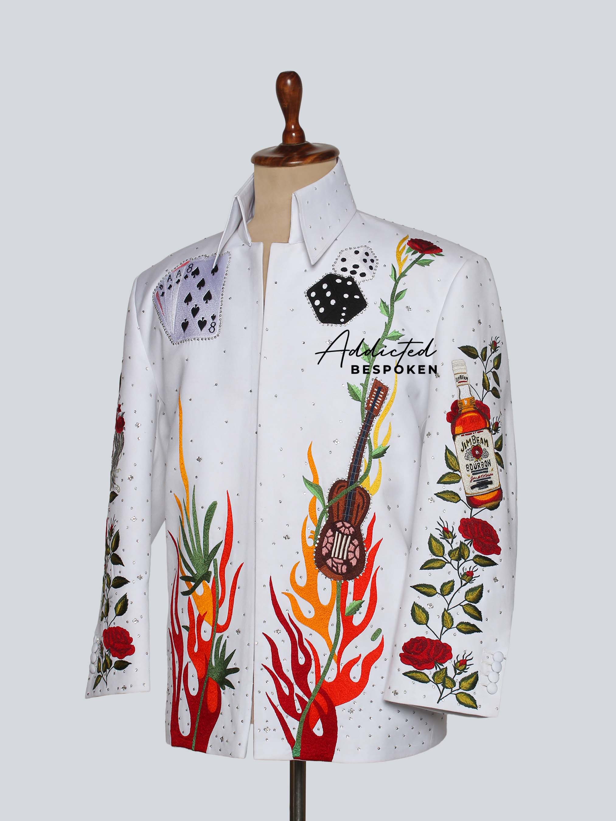 Western Style Embroidered Blazer Addicted Bespoken