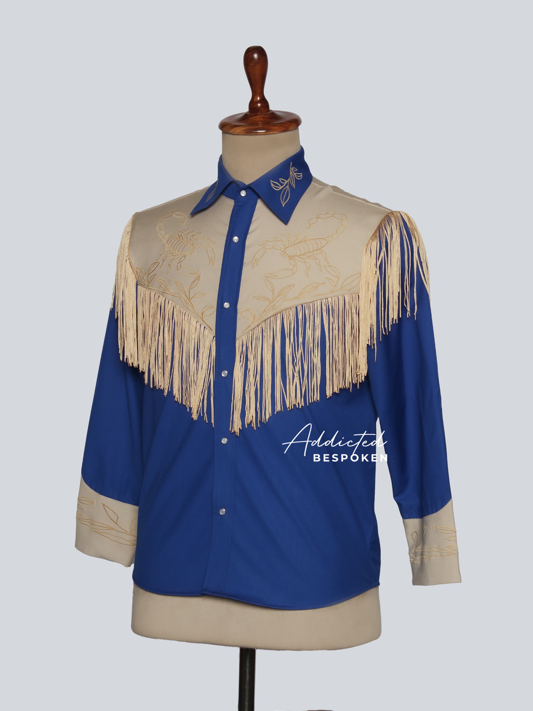 Embroidered Fringes Western Shirt Addicted Bespoken