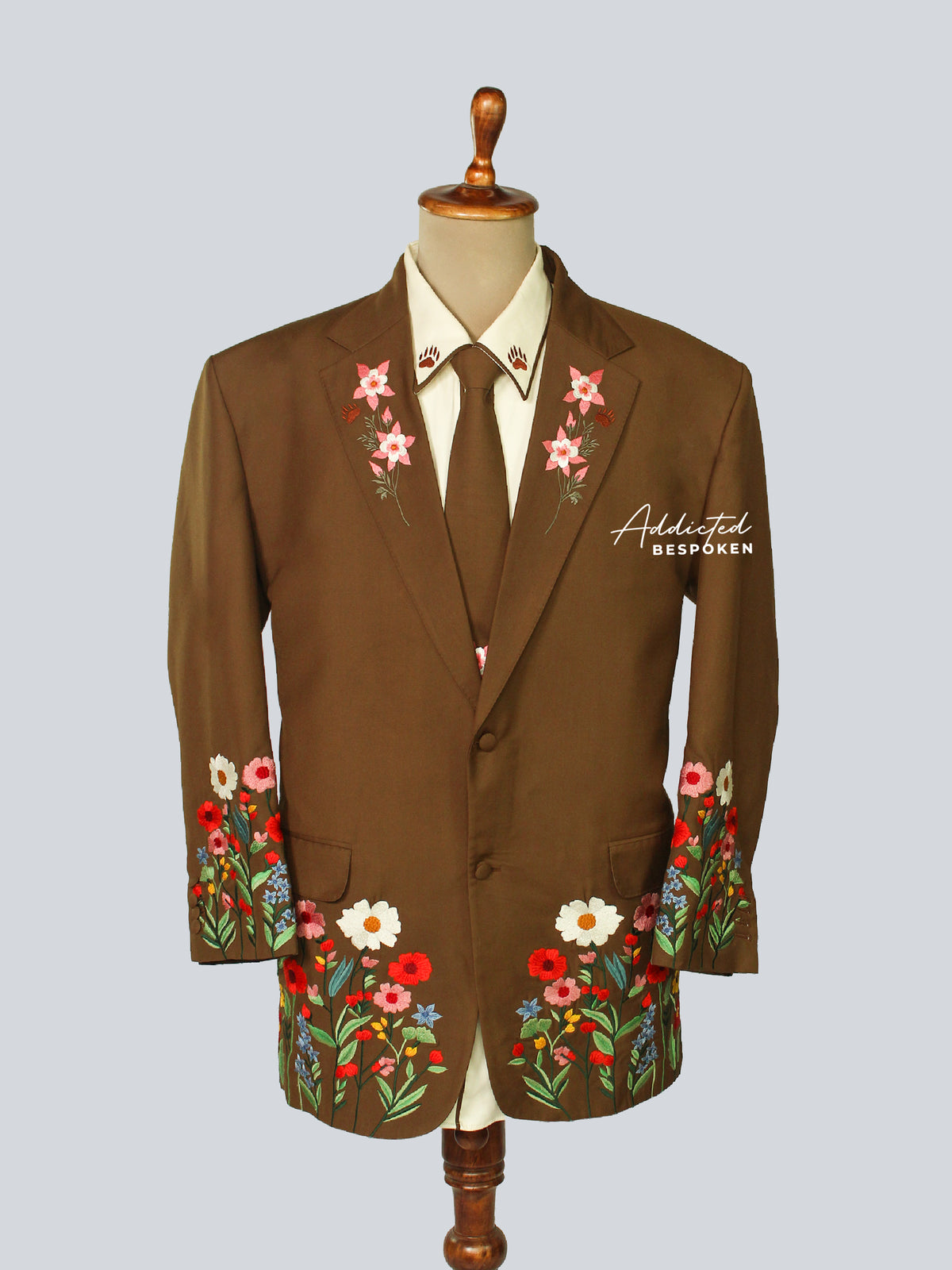 Brown suit for men