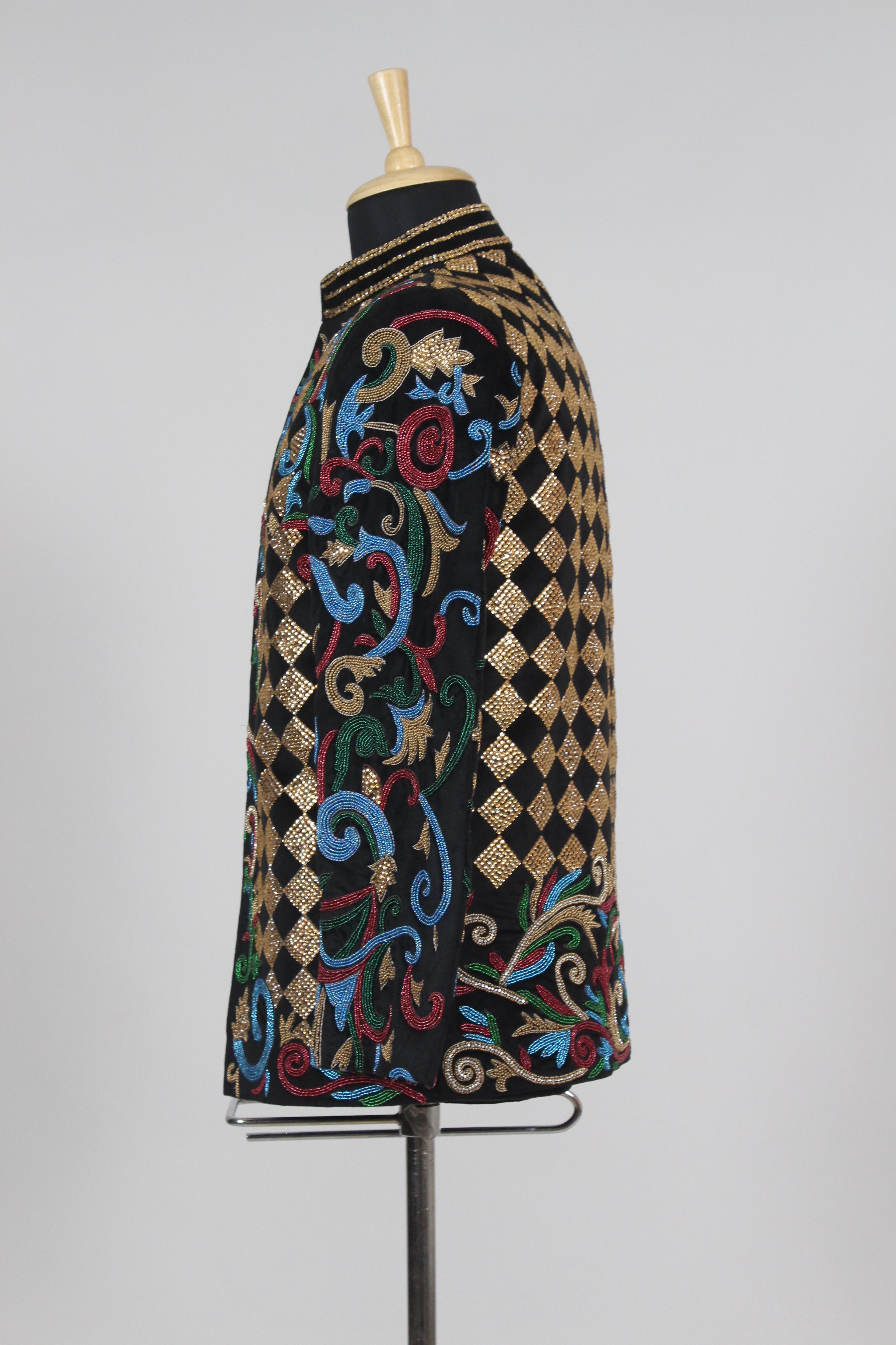 embroidered blazer