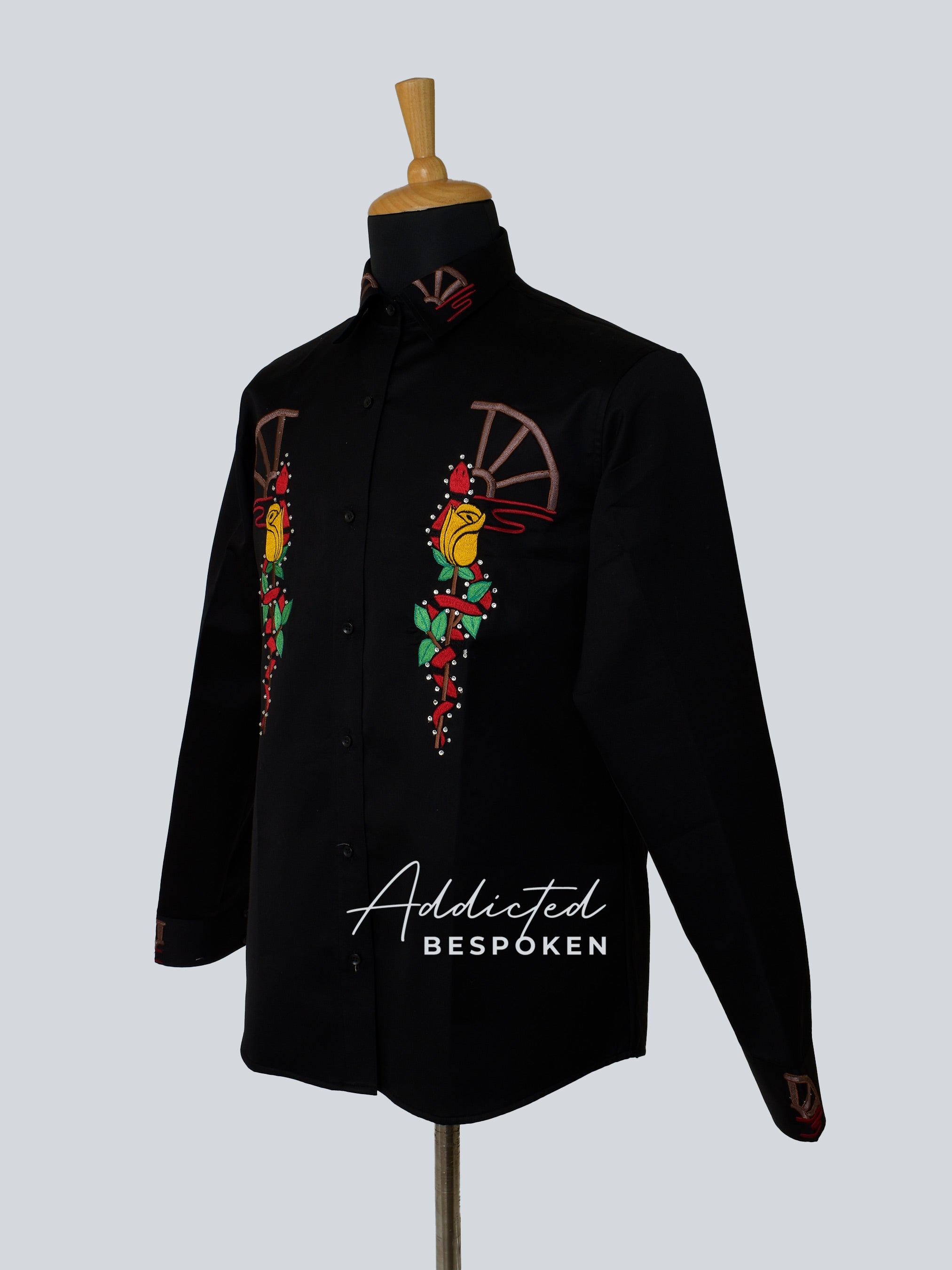 Rose Cowboy Shirt Addicted Bespoken