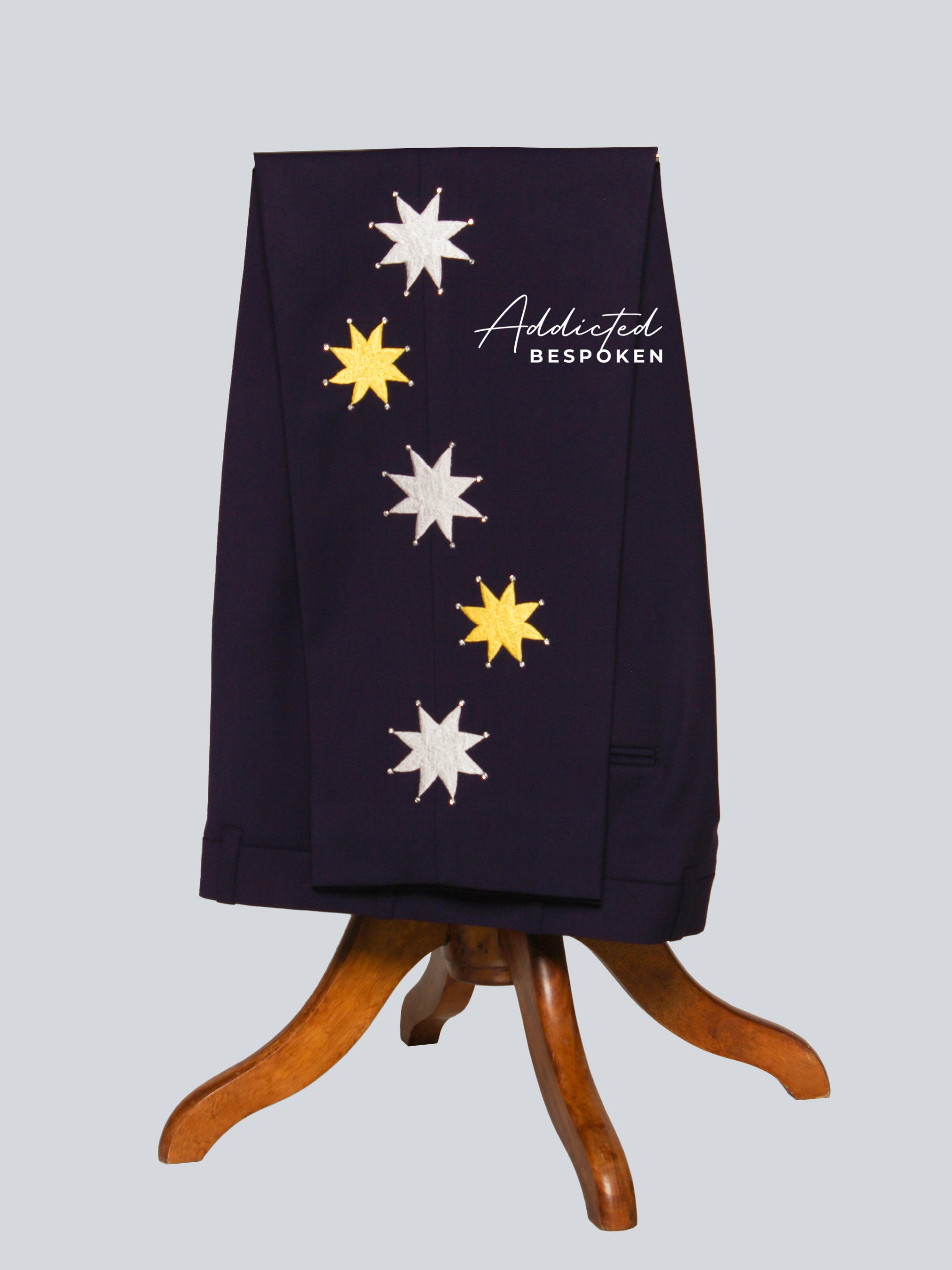 Star Skeleton Rhinestone Embroidered Western Suit