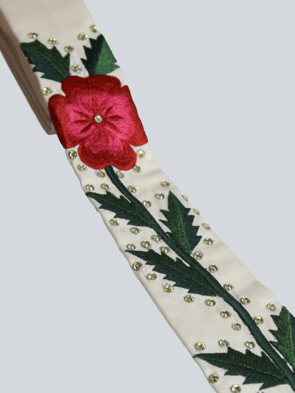 Off-White Floral Necktie Slim Addicted Bespoken