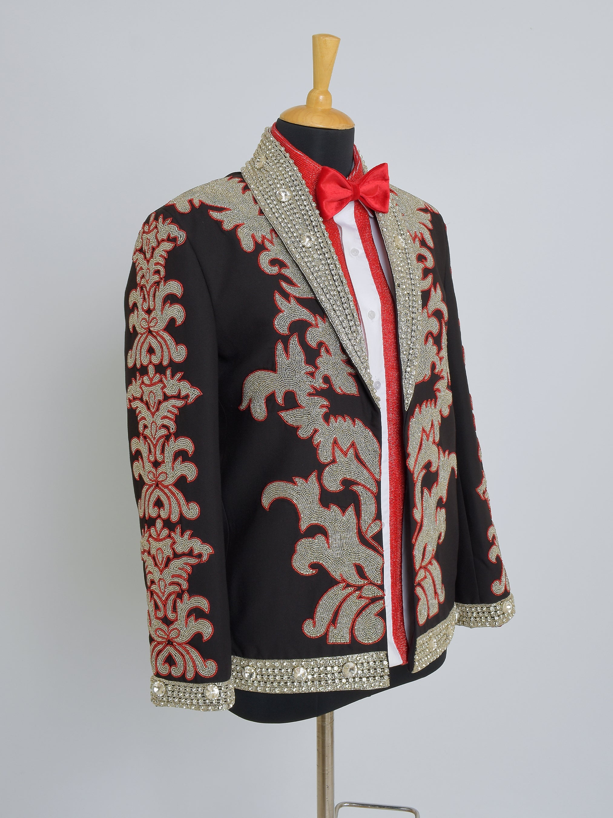Embroidered Prom Suit