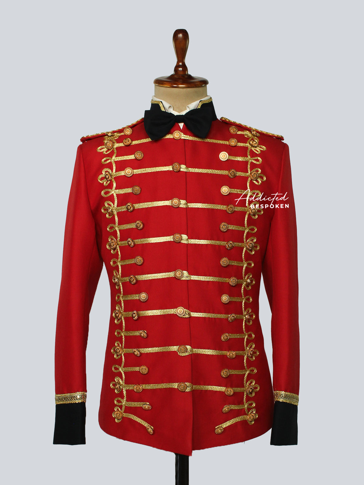 Gold Braided Military Stage Costume Addicted Bespoken