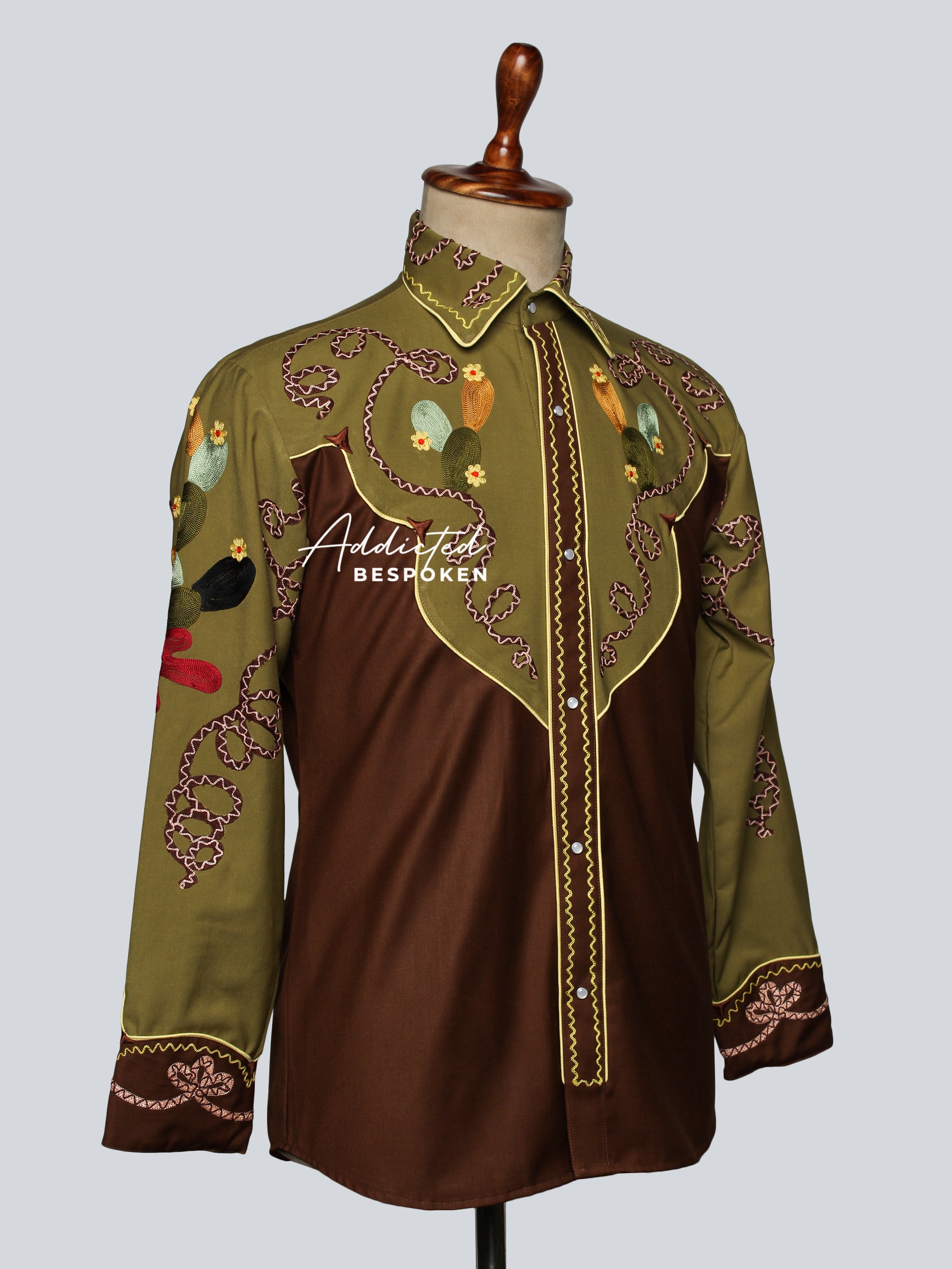Premium Cactus Embroidered Shirt