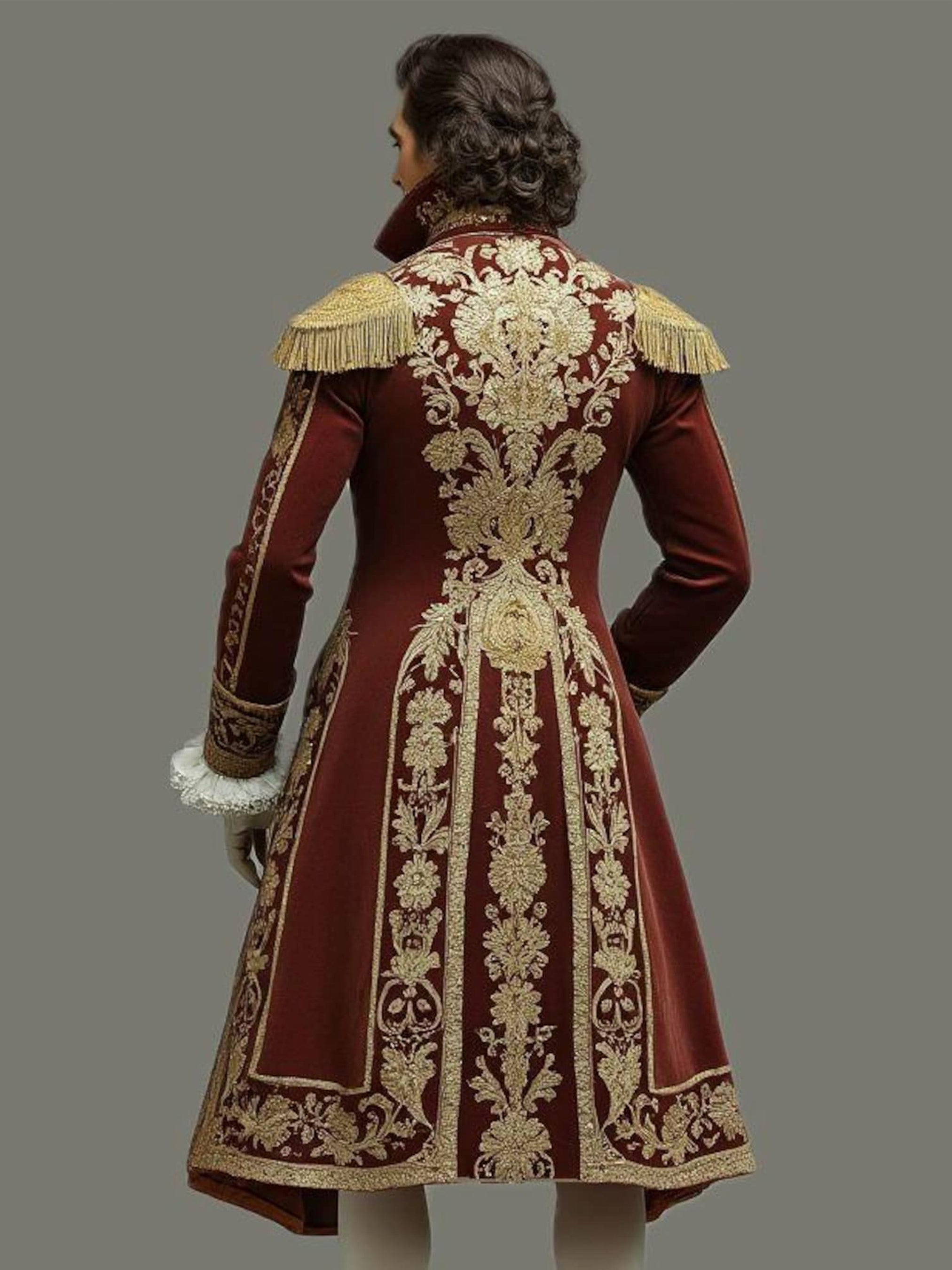 Vintage Style Wedding Costume Rococo Suit