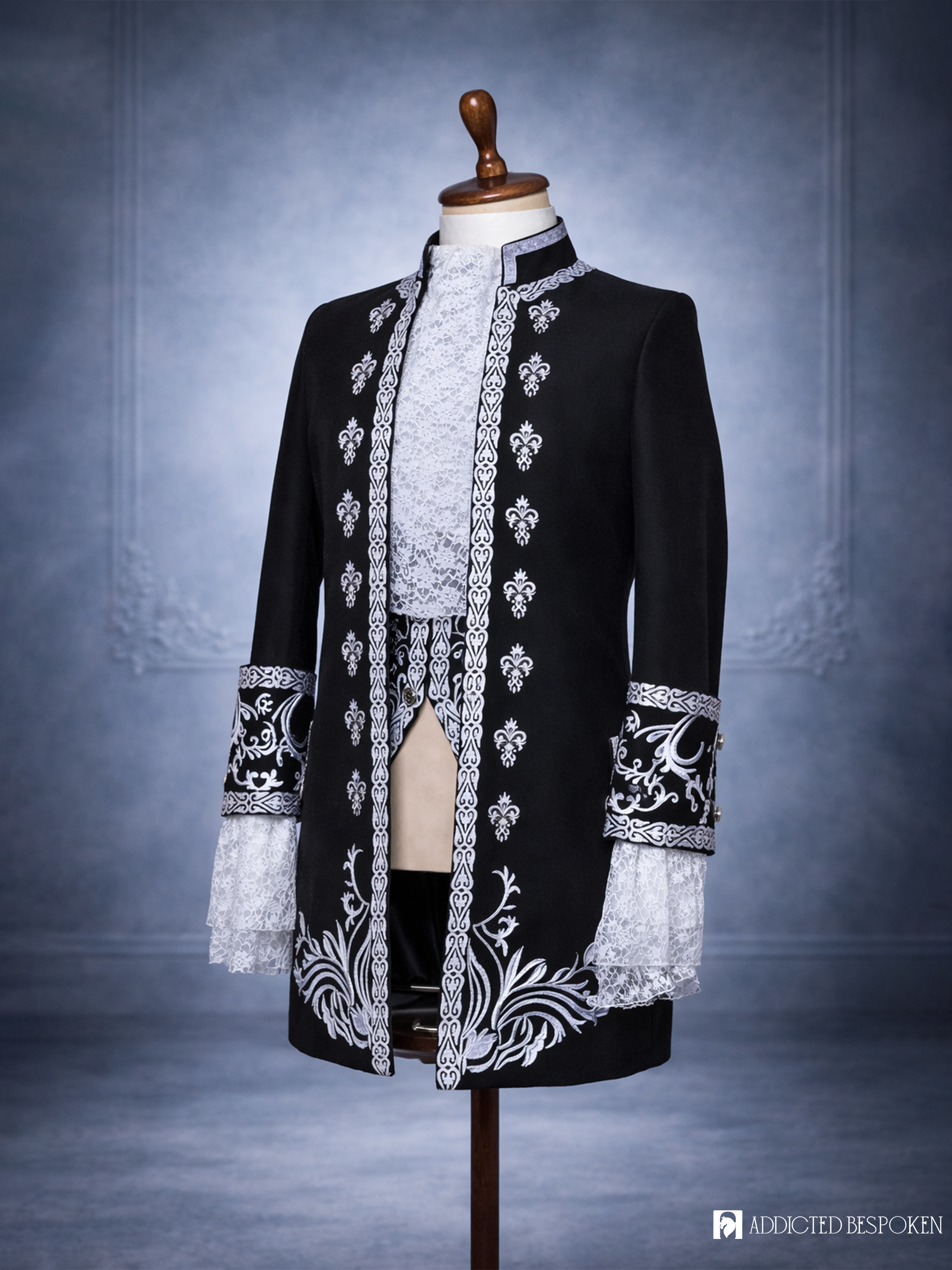 Midnight Rococo Embroidered Suit Addicted Bespoken