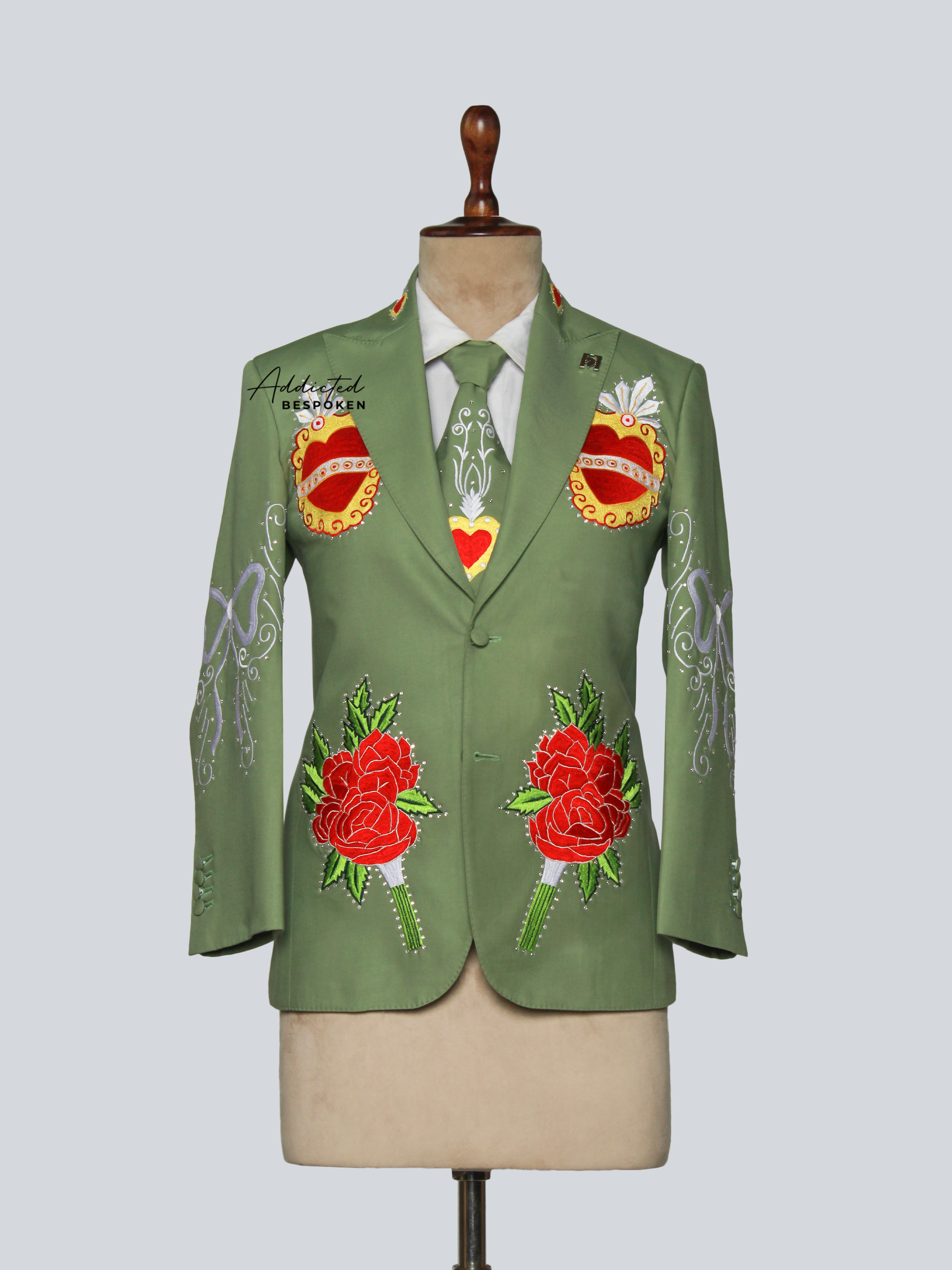 Sacred Bloom Embroidered Suit