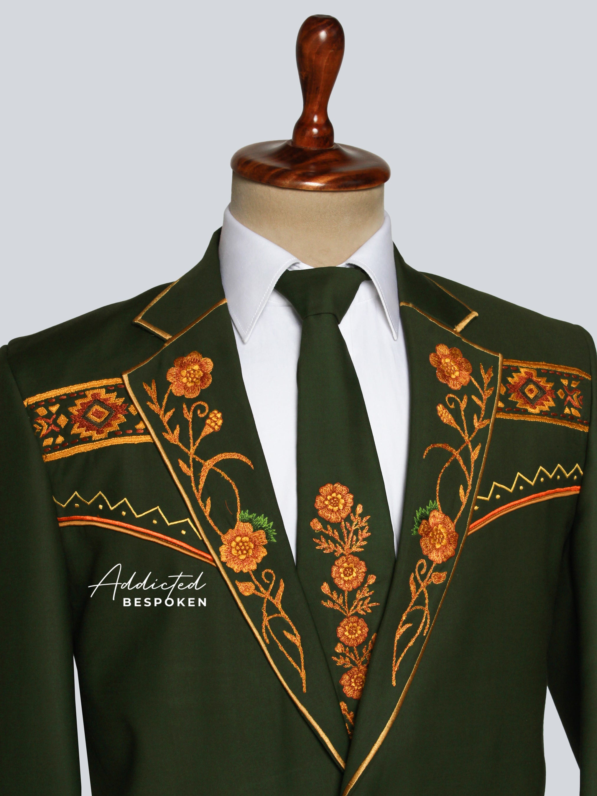Ornate Embroidery Suit