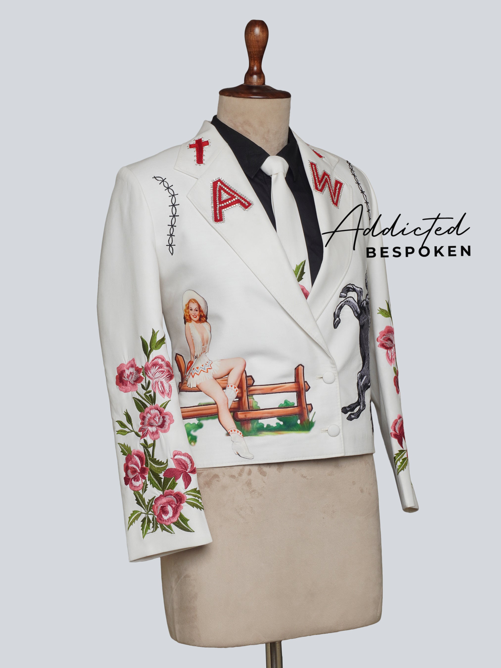 Rock Cowgirl Embroidered Suit