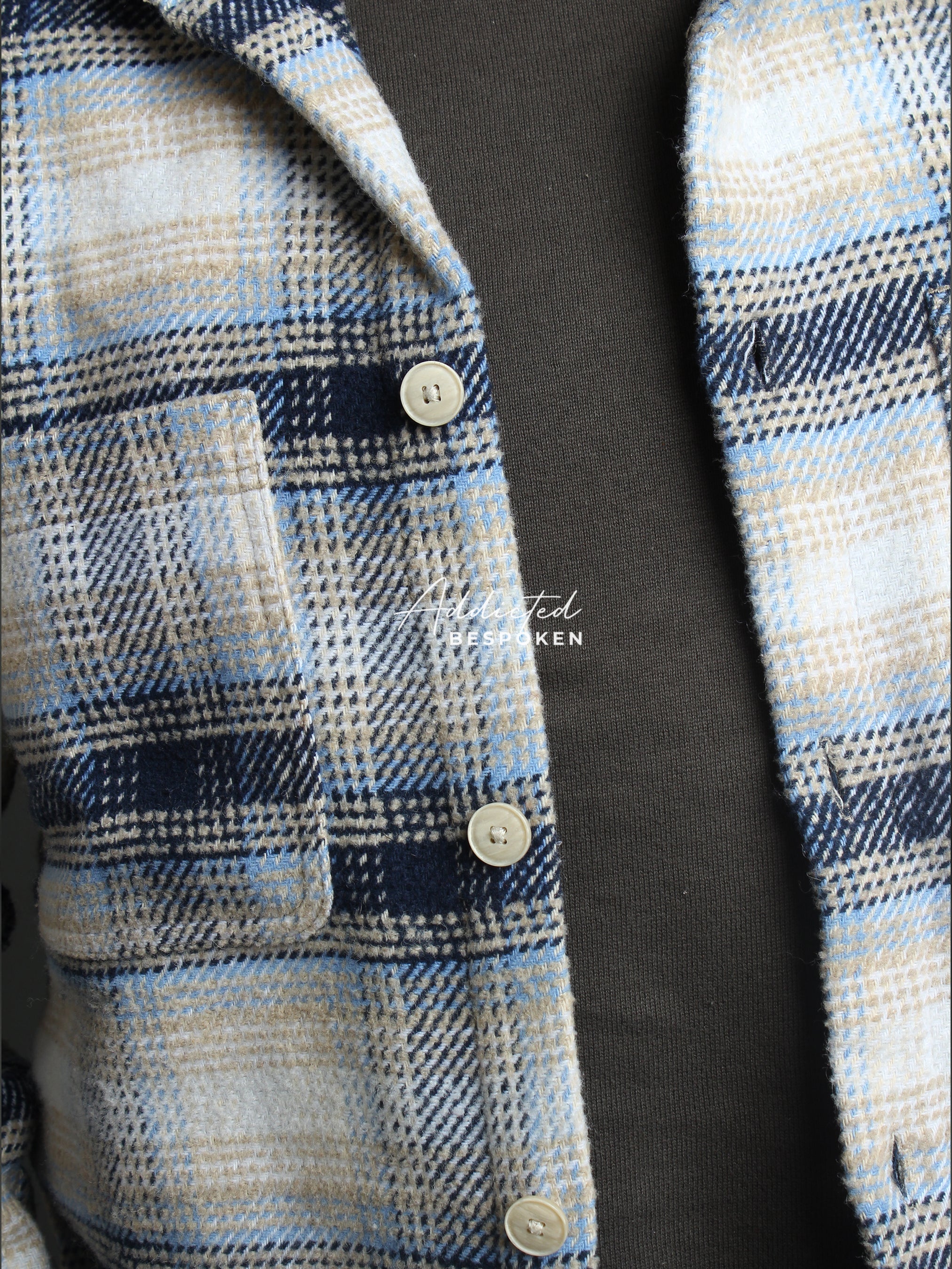 Arctic Frost Checkered Shacket Addicted Bespoken