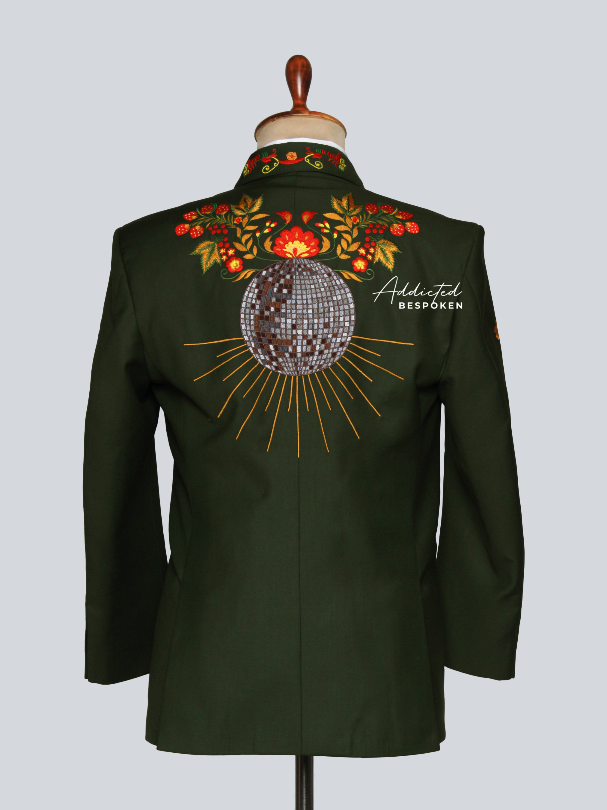 Sunburst Embroidered Western Suit