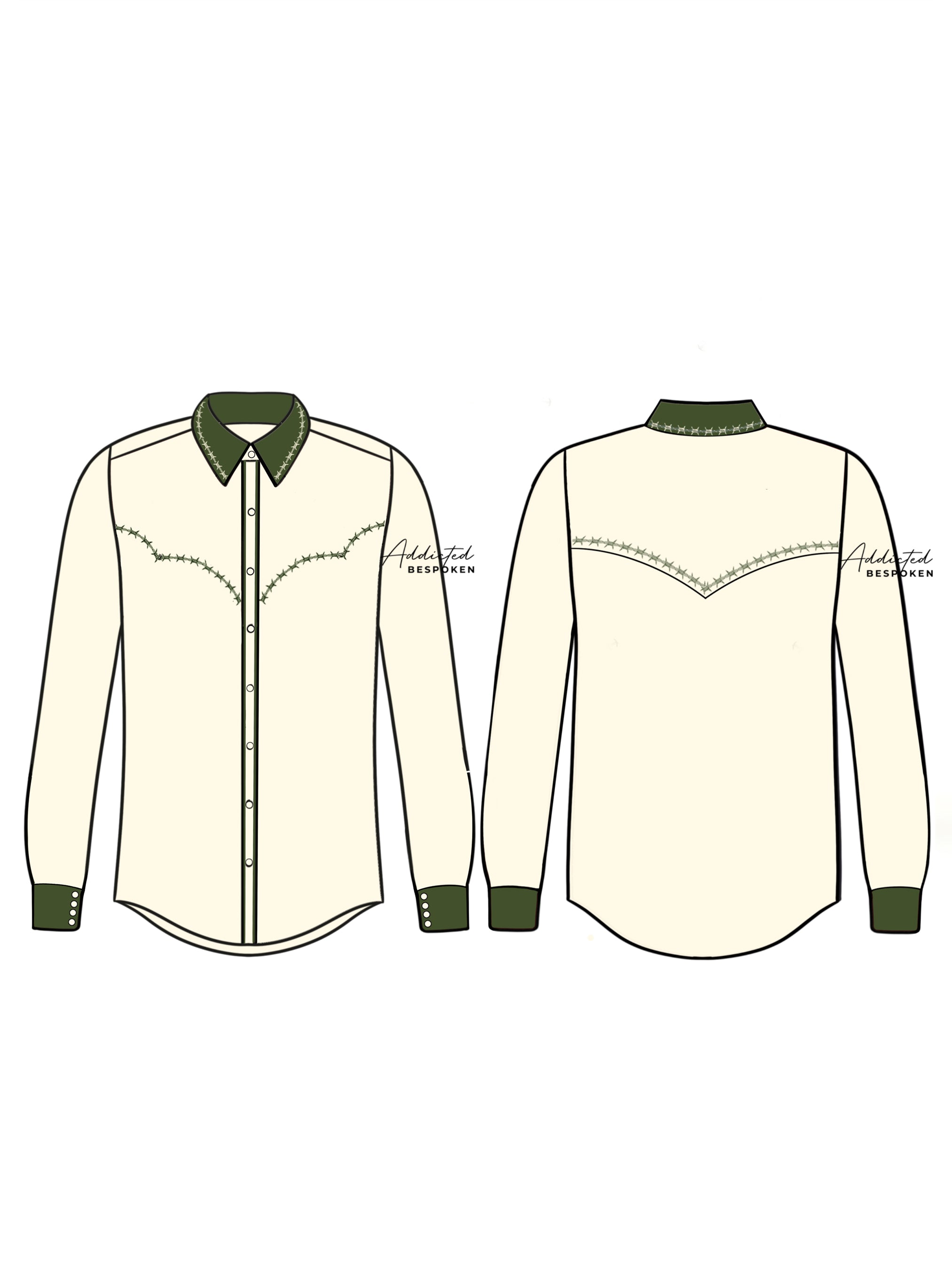 Barbed Elegance Western Shirt