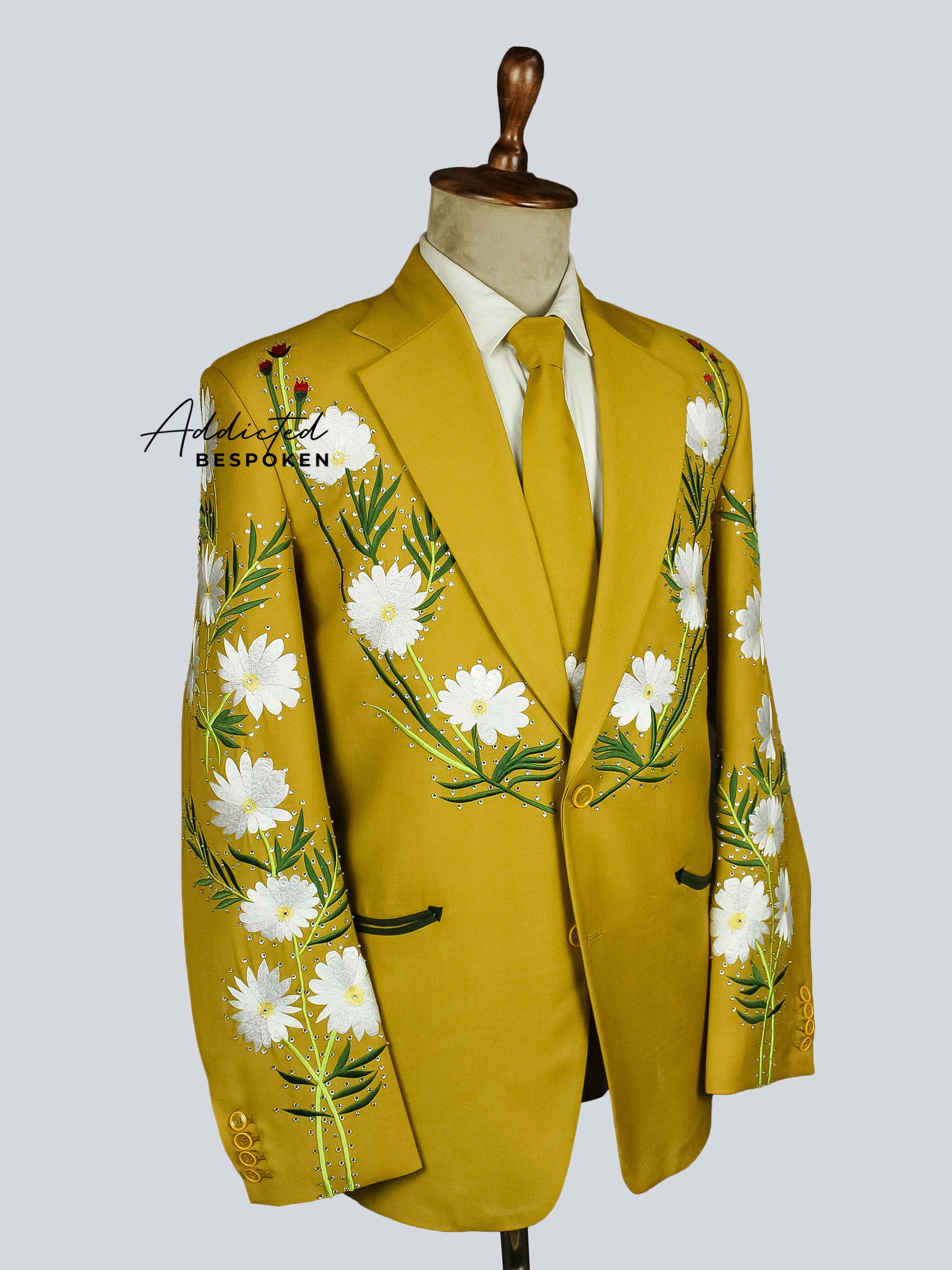 Daisy Floral Western Suit Addicted Bespoken