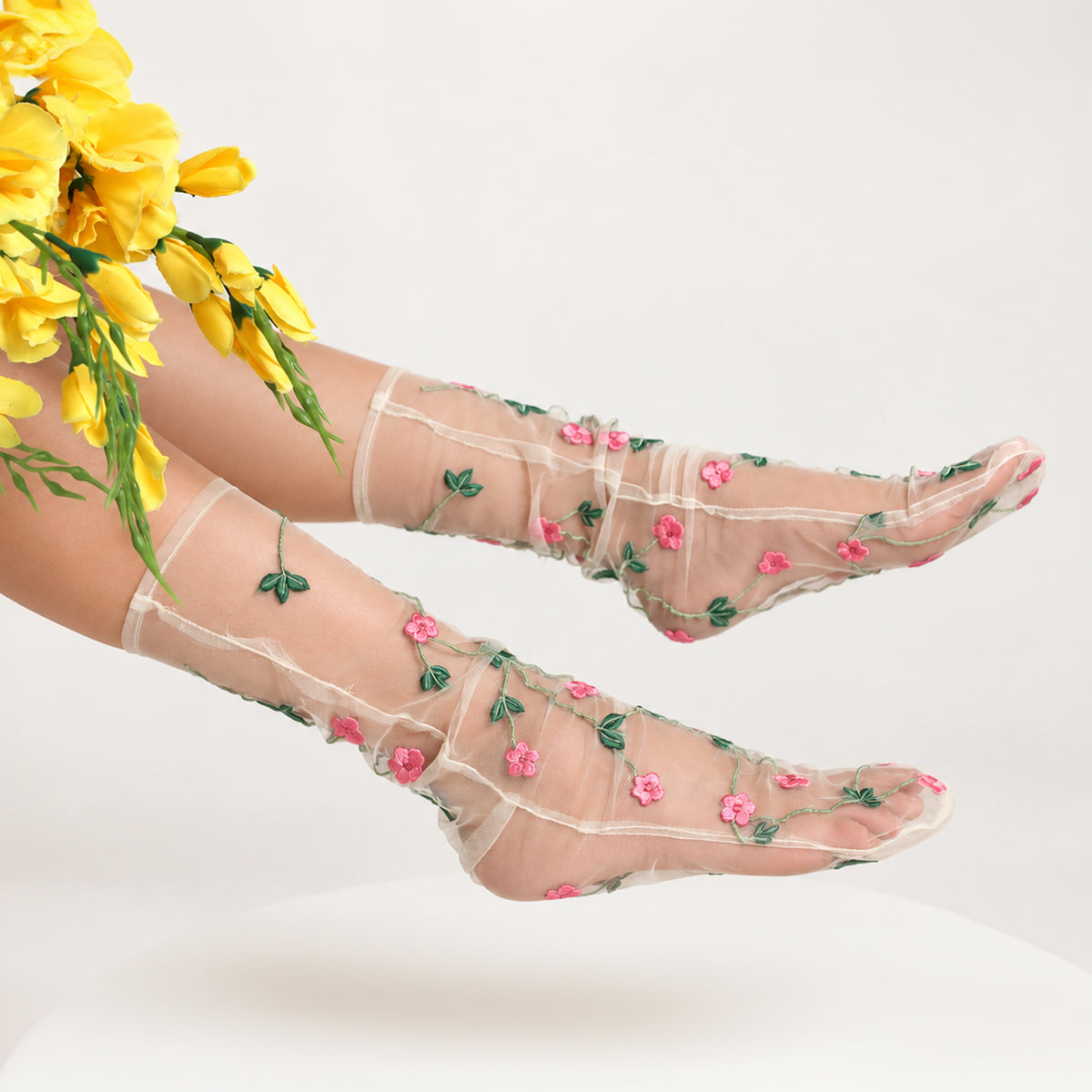 Womens Sheer Socks Addicted Bespoken