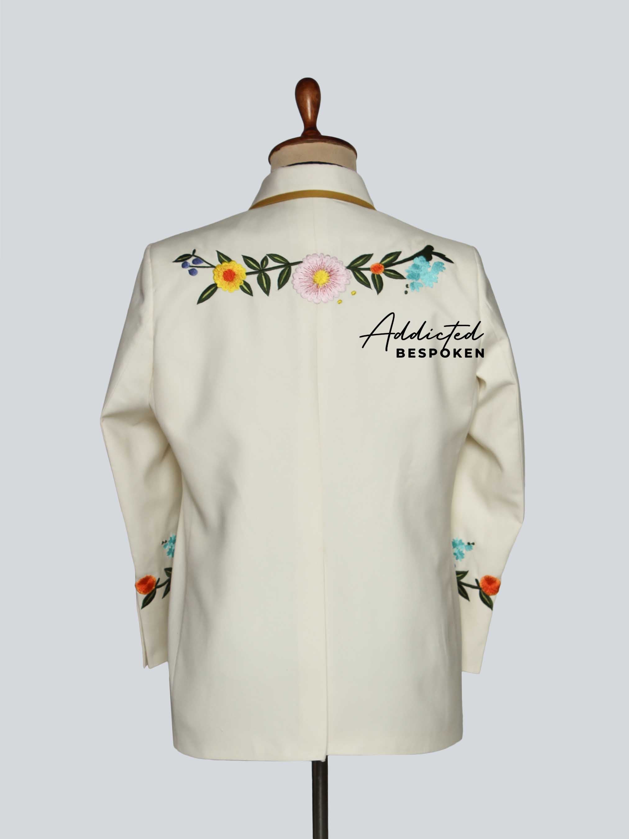 Luxury Floral Wedding Suit