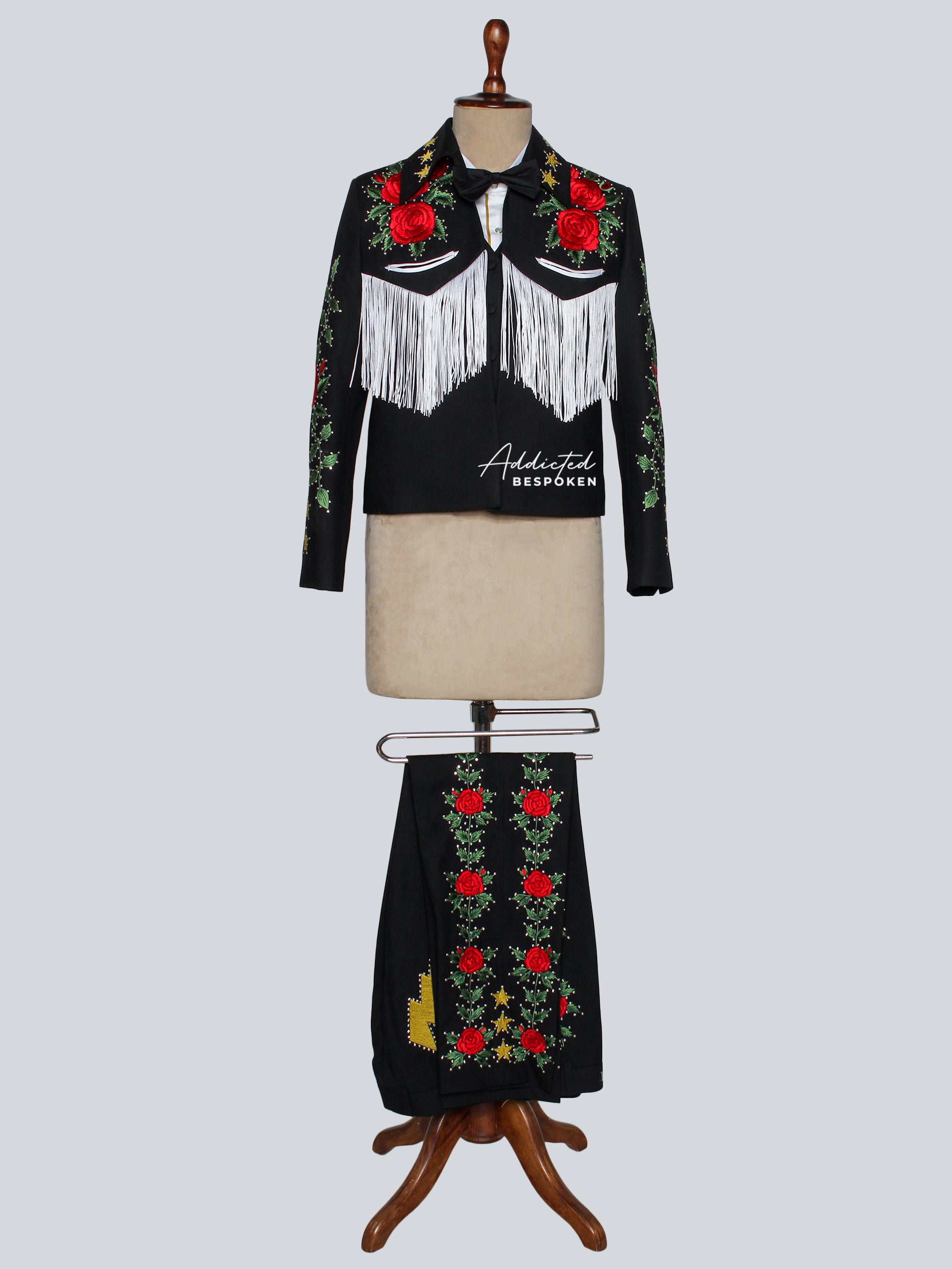 Star-Spangled Western Charm Fringe Embroidered Suit