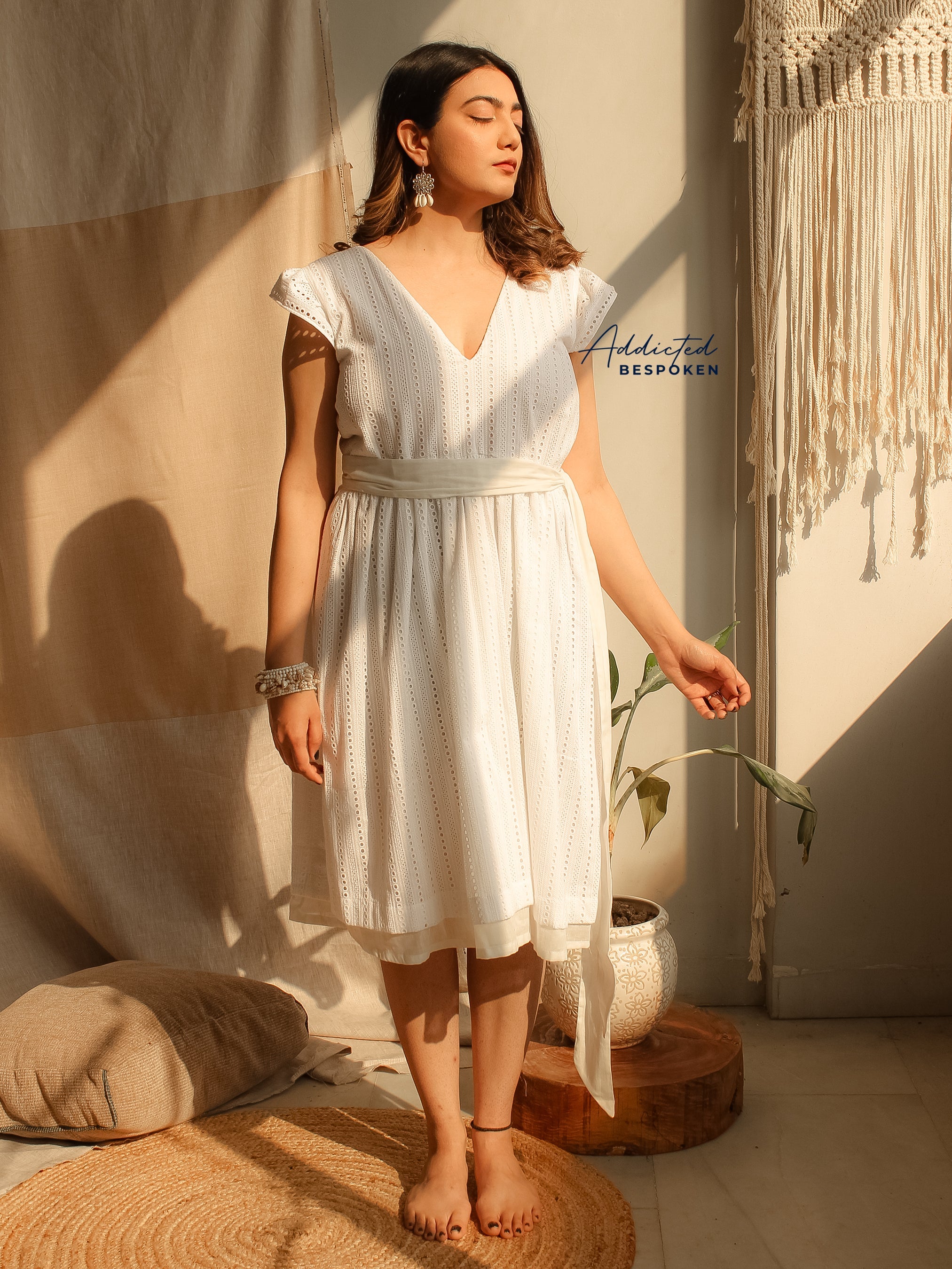 Summer Bloom Eyelet Mini Dress Addicted Bespoken