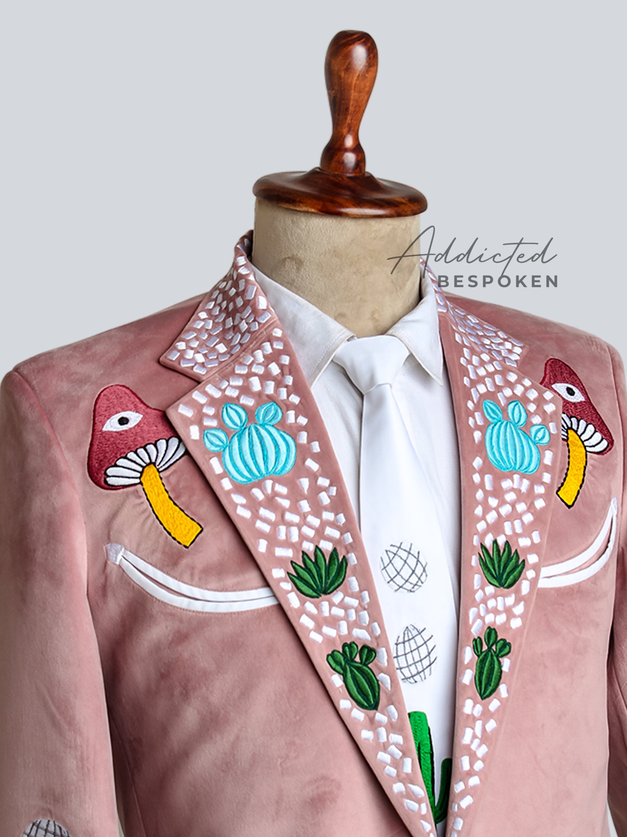 Dusty Rose Cactus Suit Addicted Bespoken