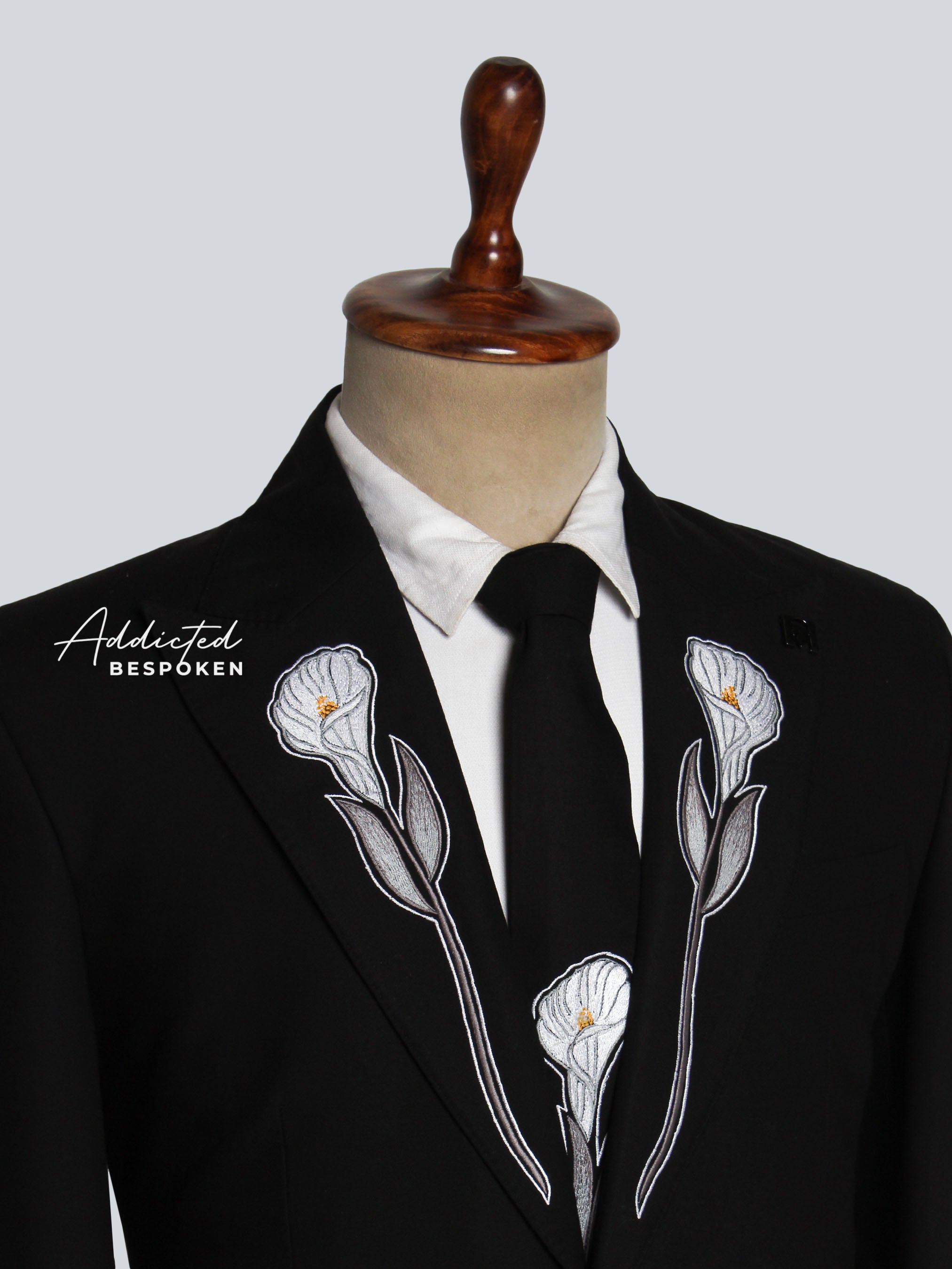 Embroidered Floral Detailing Charro Suit