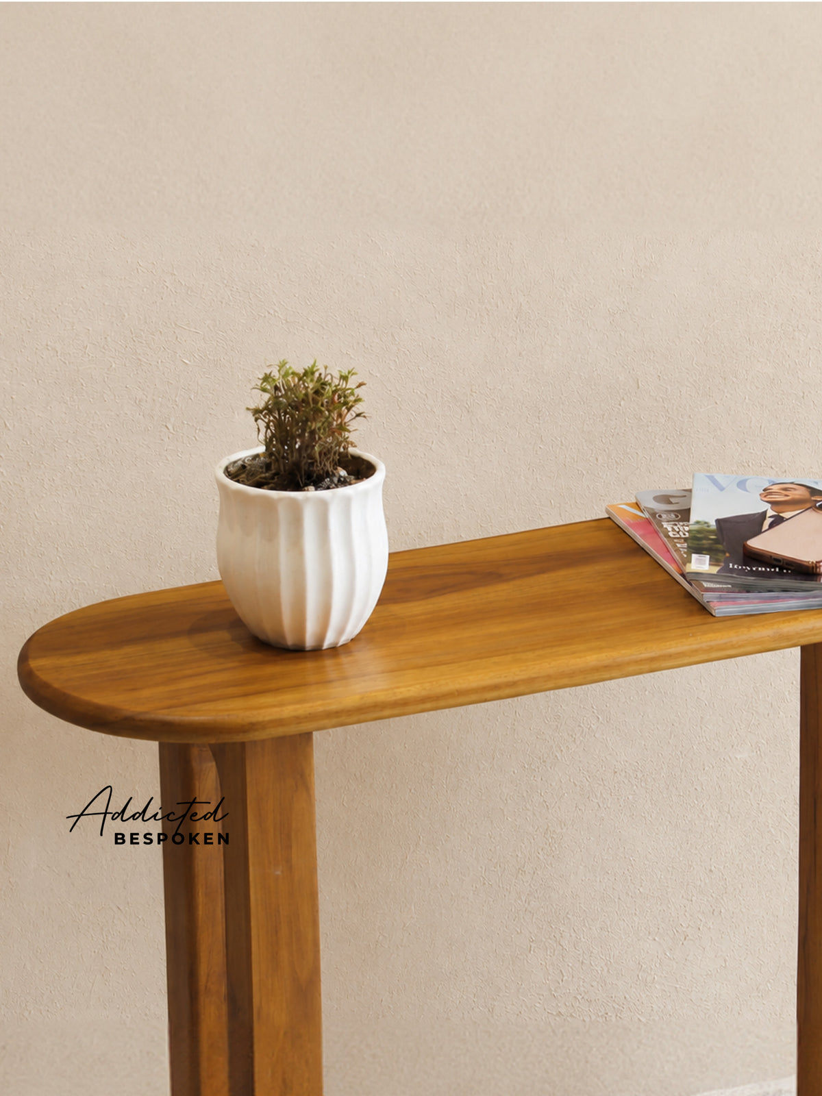 Wooden console table