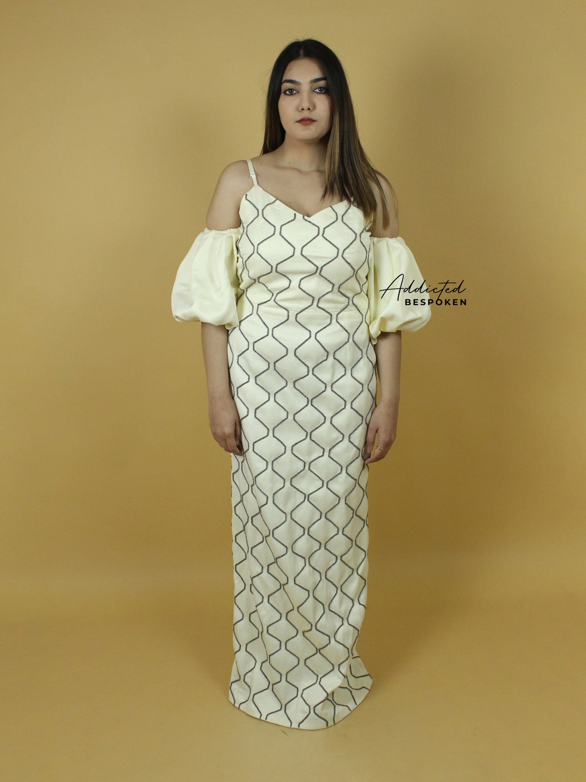 Sweetheart Embroidered Gown Addicted Bespoken