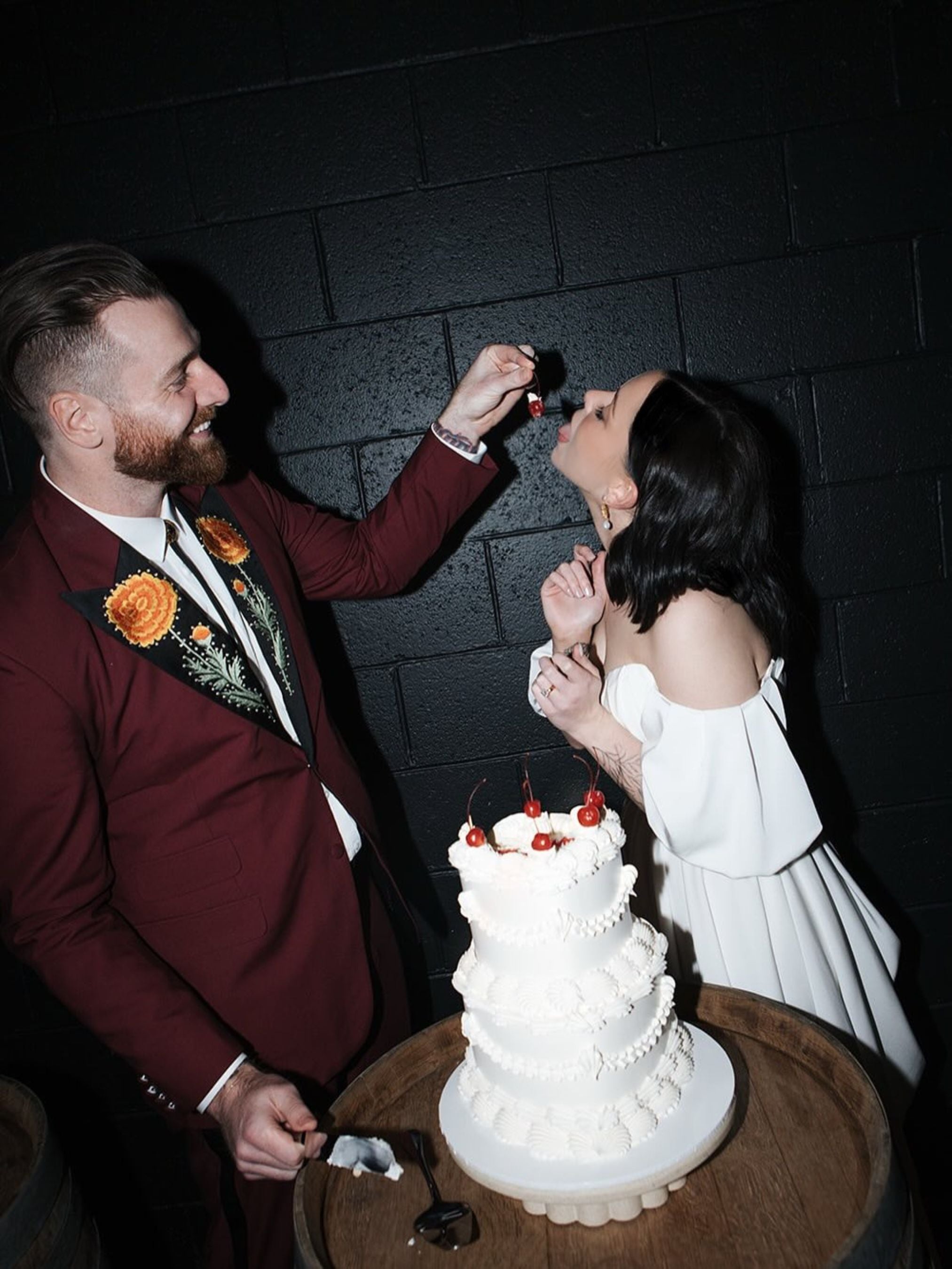 Marigold Blossom Embroidered Tuxedo
