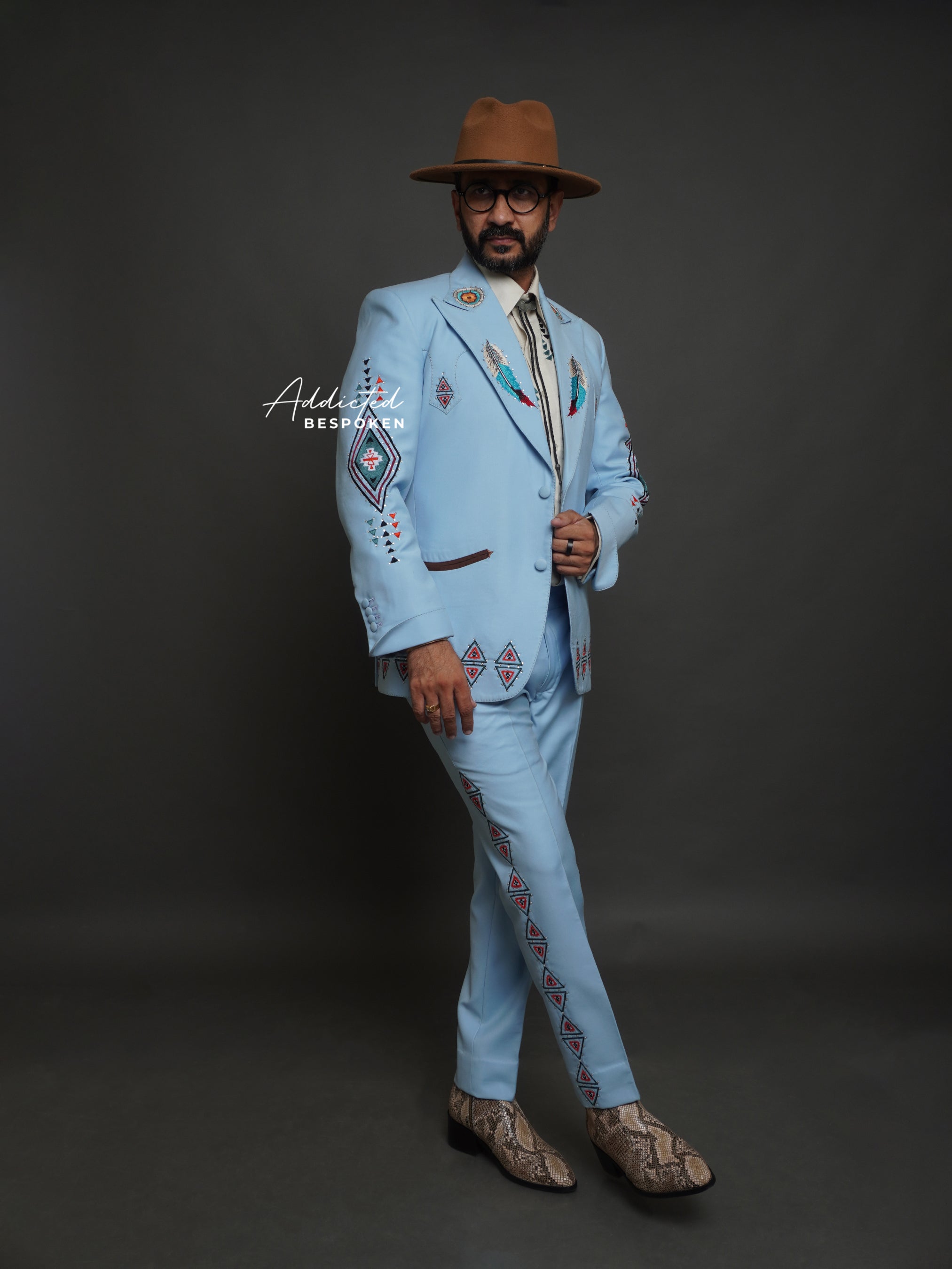 Western-Embroidered Sophistication Suit