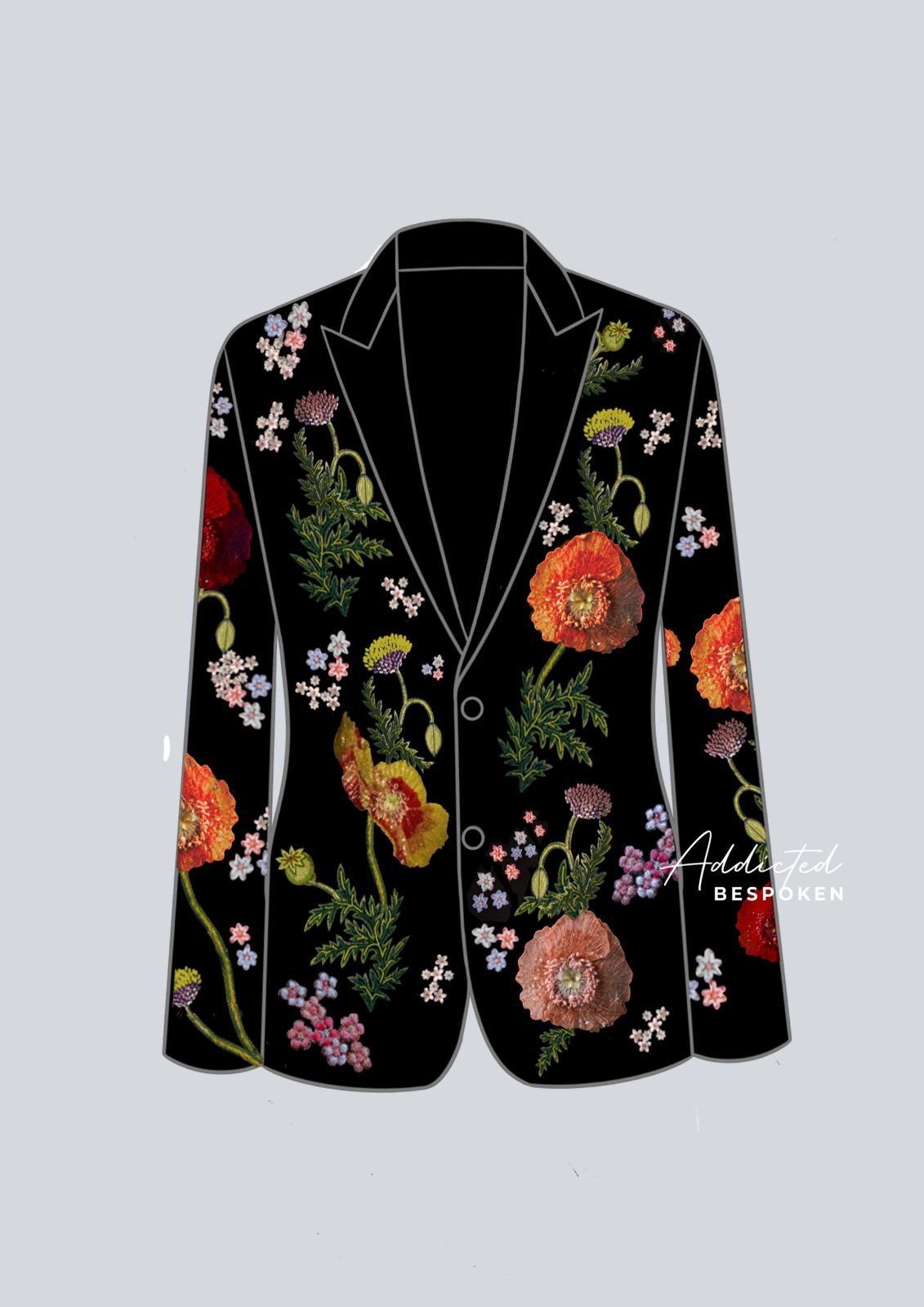 Custom Floral Western Groomswear Addicted Bespoken