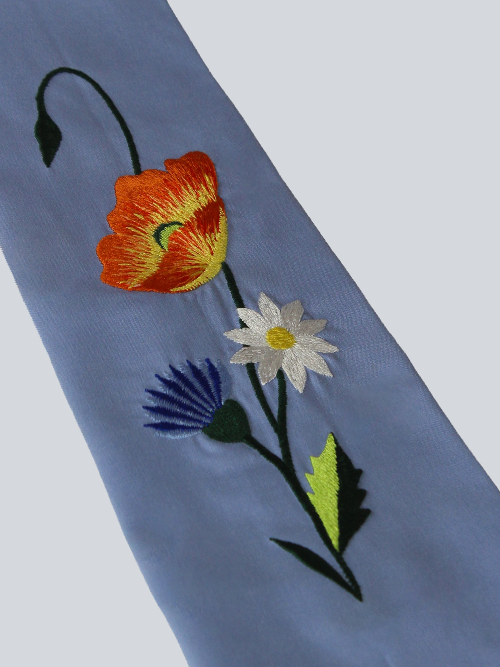 Blue Floral Tie Addicted Bespoken