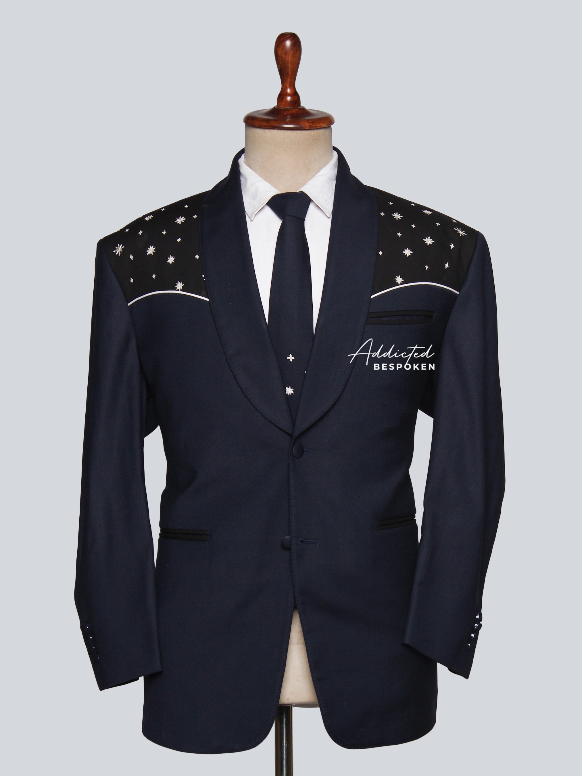 Botanical Stitch Groomswear Suit