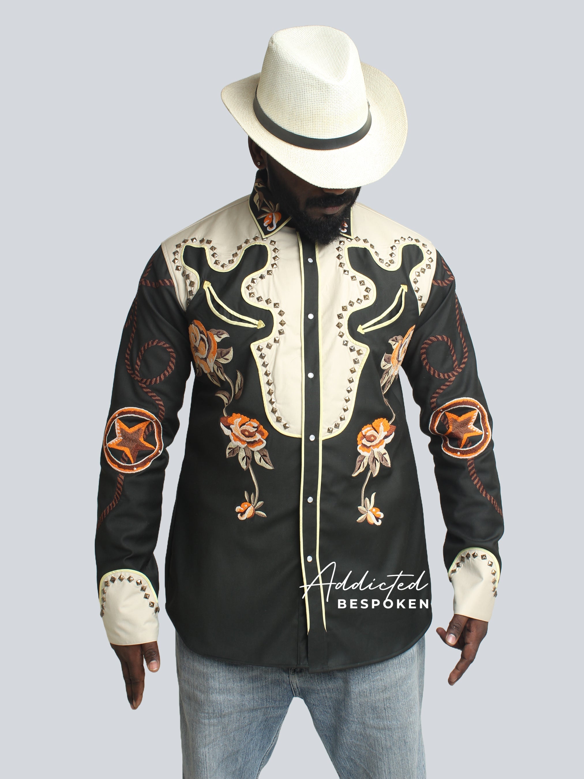 Metal Studded Cowboy Shirt Addicted Bespoken