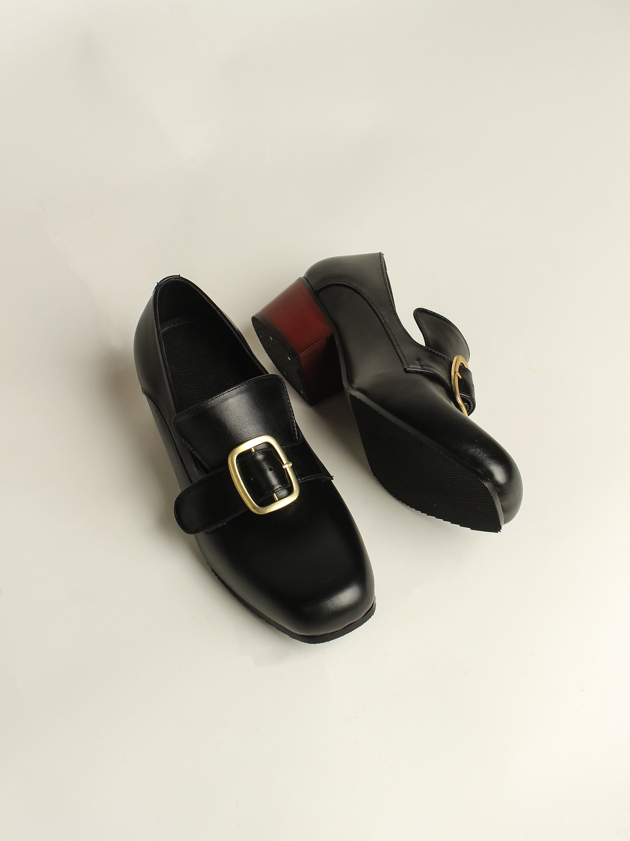 Rococo Buckle Heel Shoes Addicted Bespoken