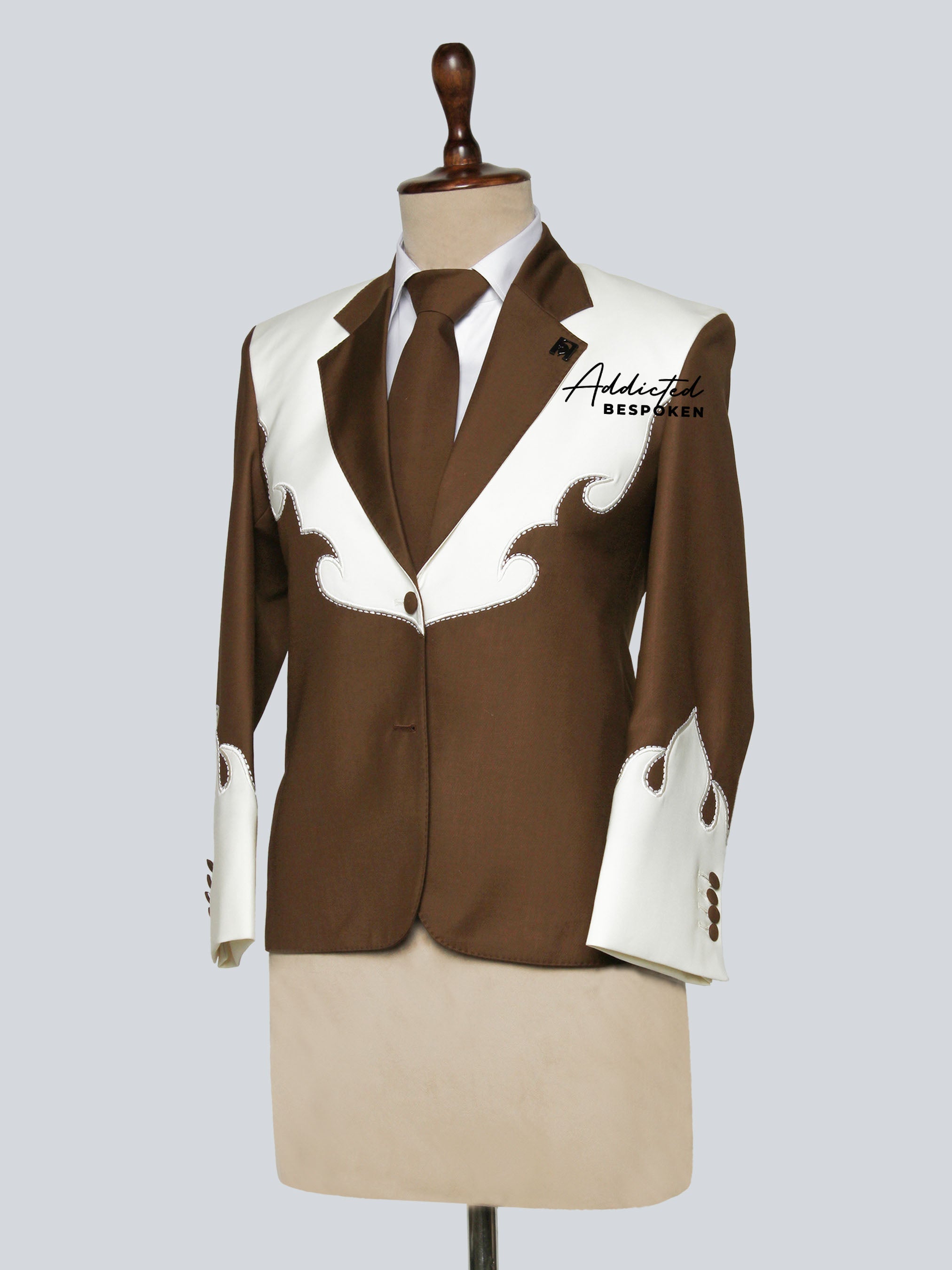 Crest Statement Suit Addicted Bespoken