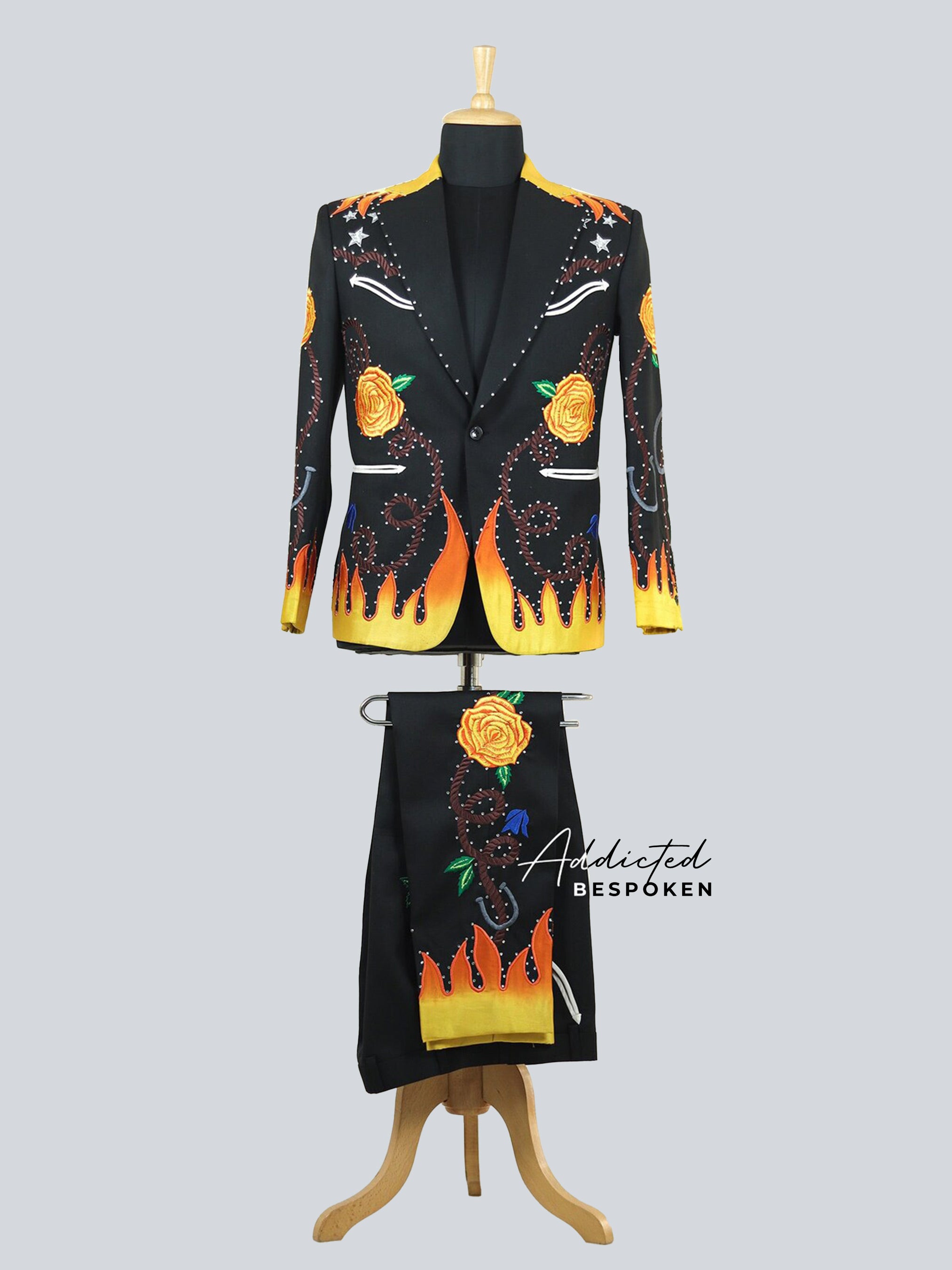 Bumblebee Flames Blossom Suit