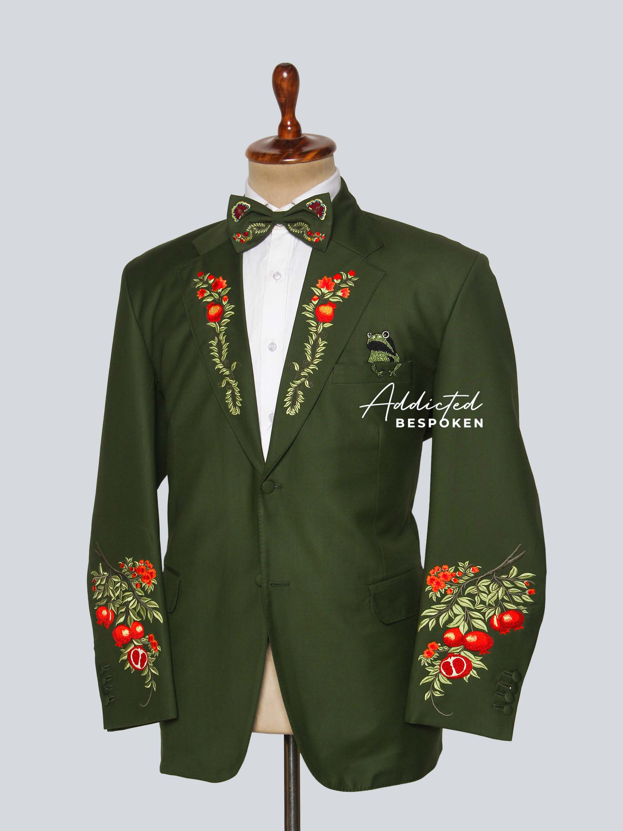Bespoke Floral Embroidery Suit Addicted Bespoken