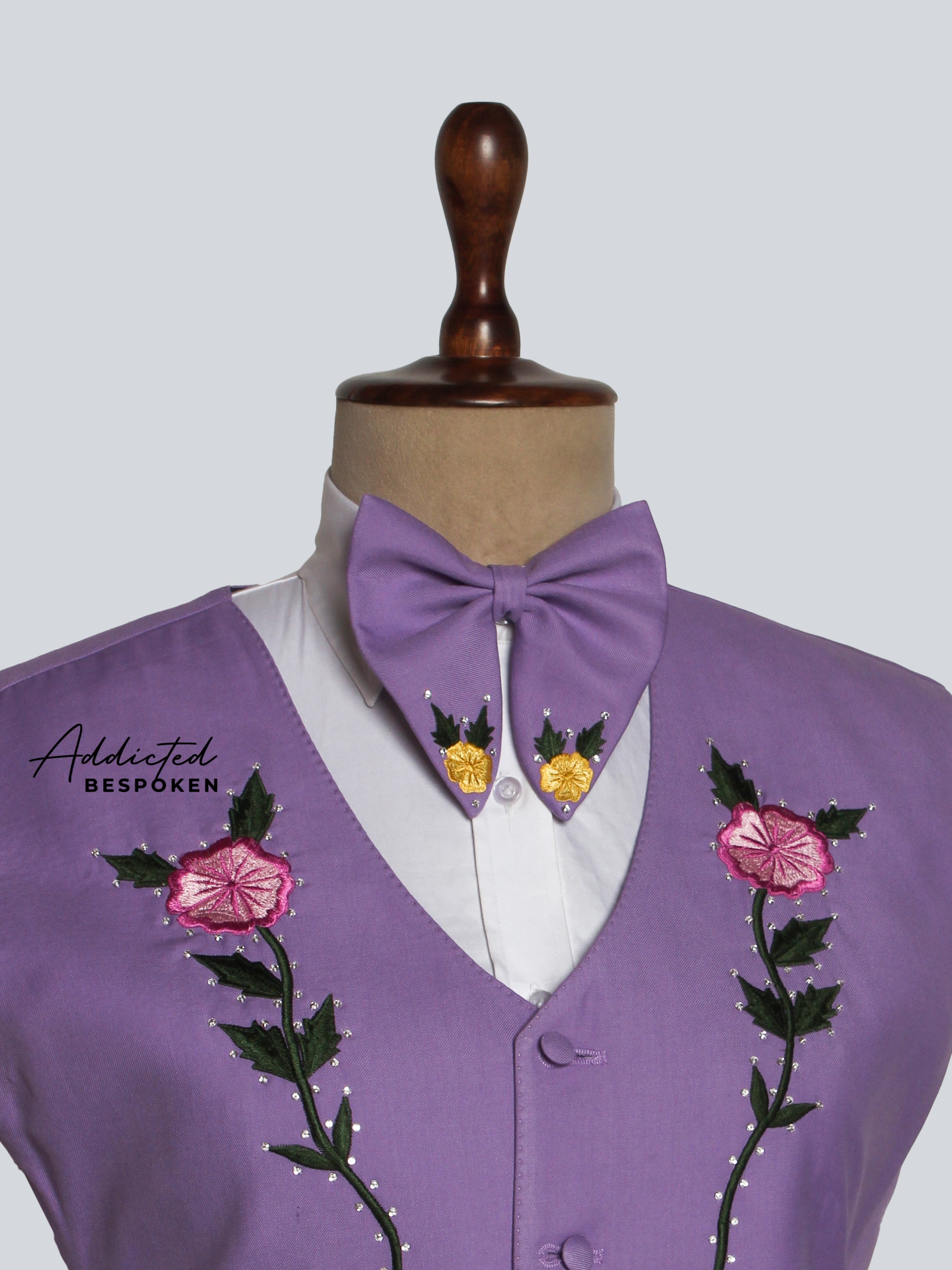 Floral Handcrafted Waistcoat Addicted Bespoken