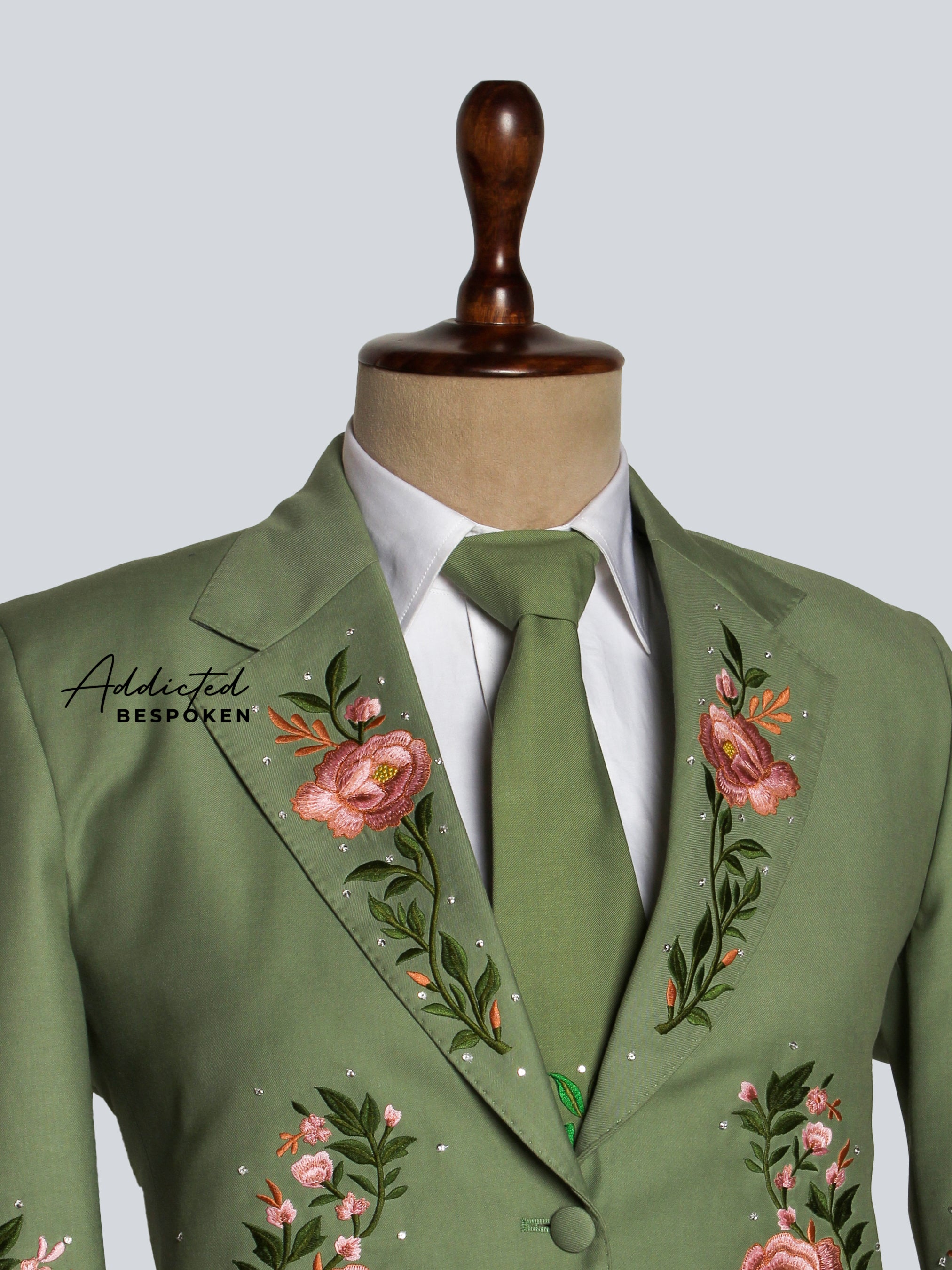 Handcrafted Floral Wedding Suit Addicted Bespoken
