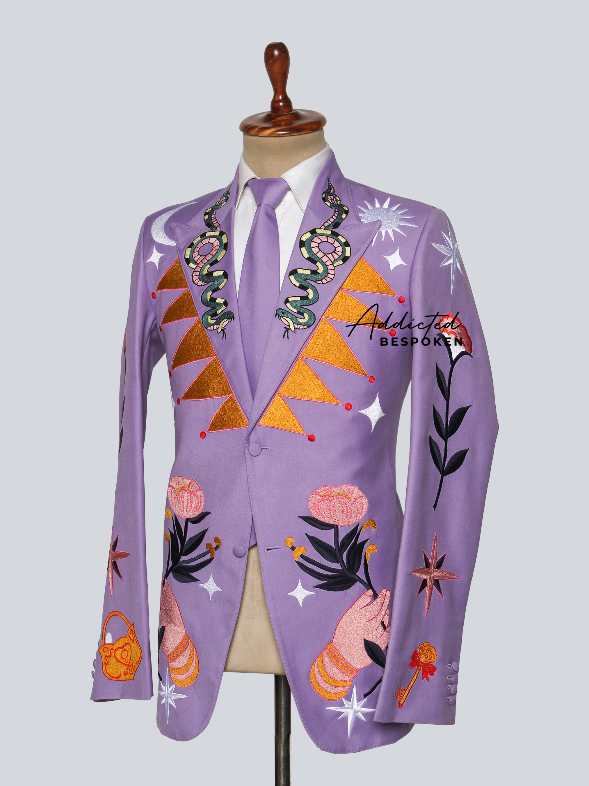 Tarot Embroidered Bespoke Suit