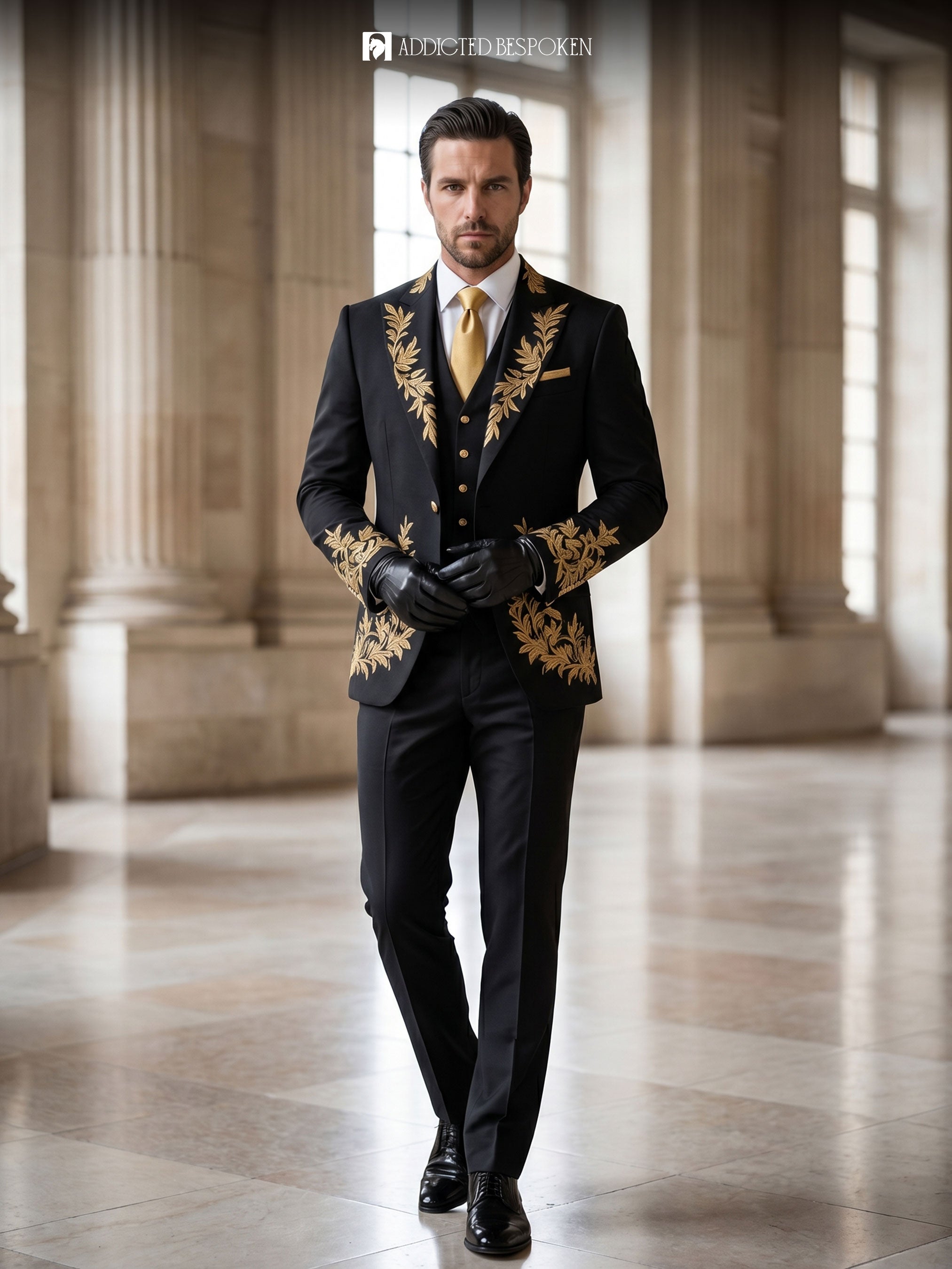 Designer Cape Suit Ensemble Addicted Bespoken
