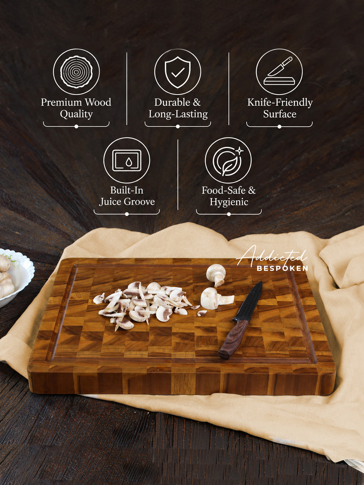Handmade End Grain Cutting Board